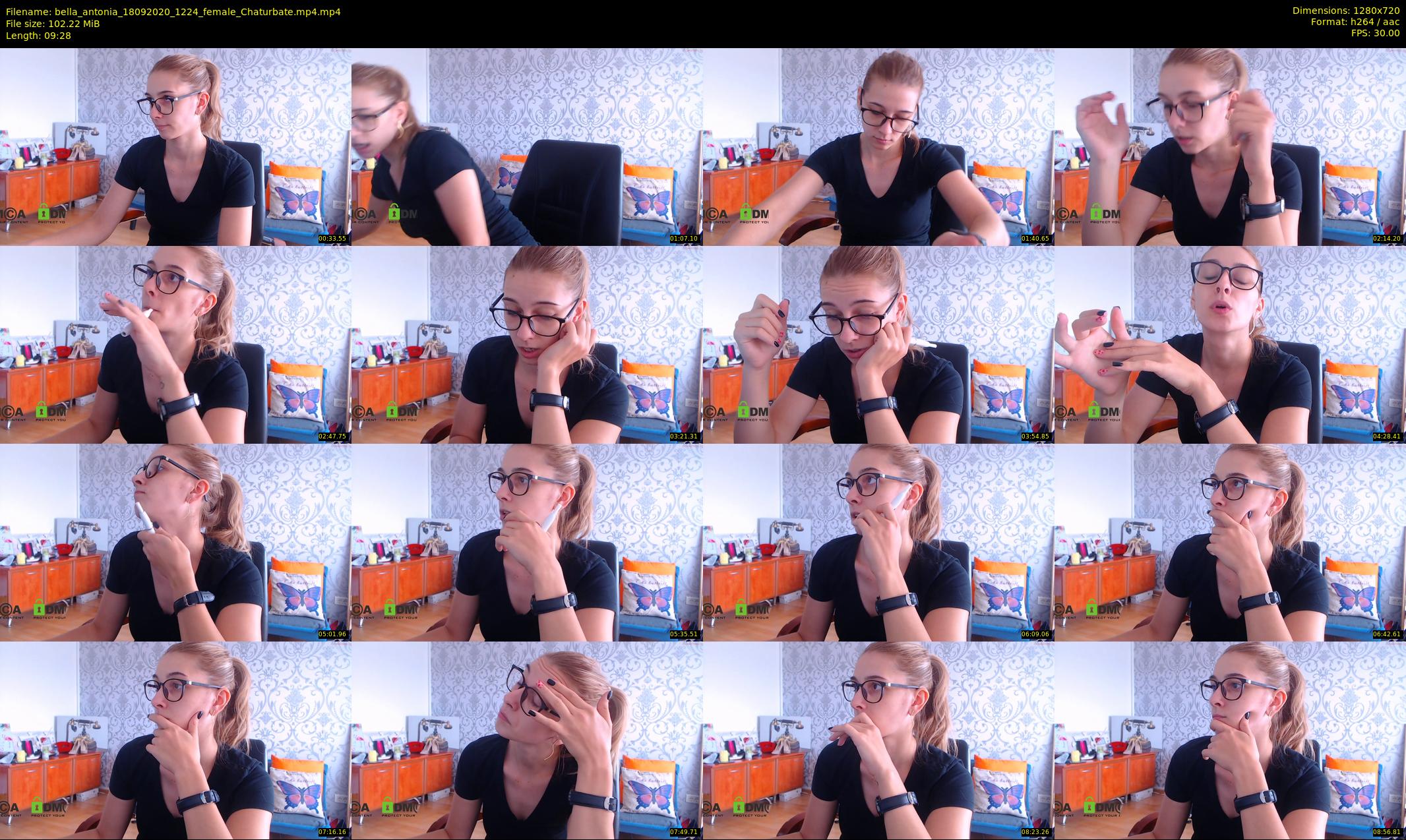 bella_antonia — 10 minute Chaturbate female cam show recording, 720p, Sep 18, 2020