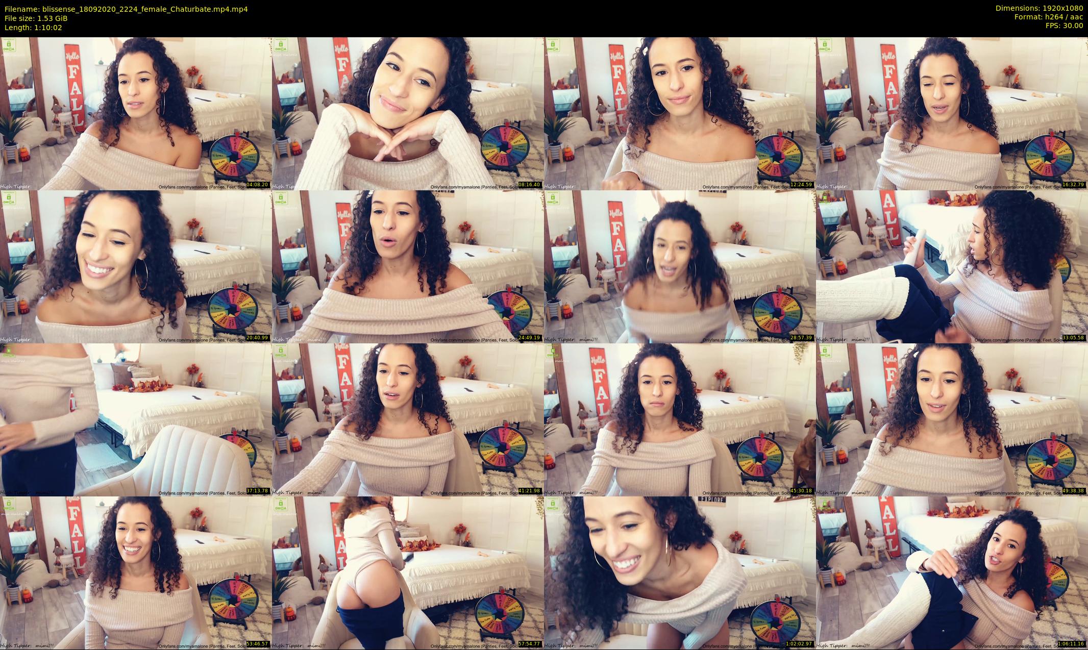 blissense — 71 minute Chaturbate female cam show recording, 1080p, Sep 18, 2020