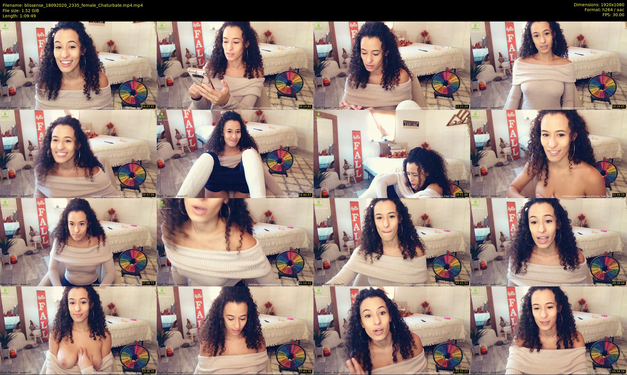 blissense — 70 minute Chaturbate female cam show recording, 1080p, Sep 18, 2020