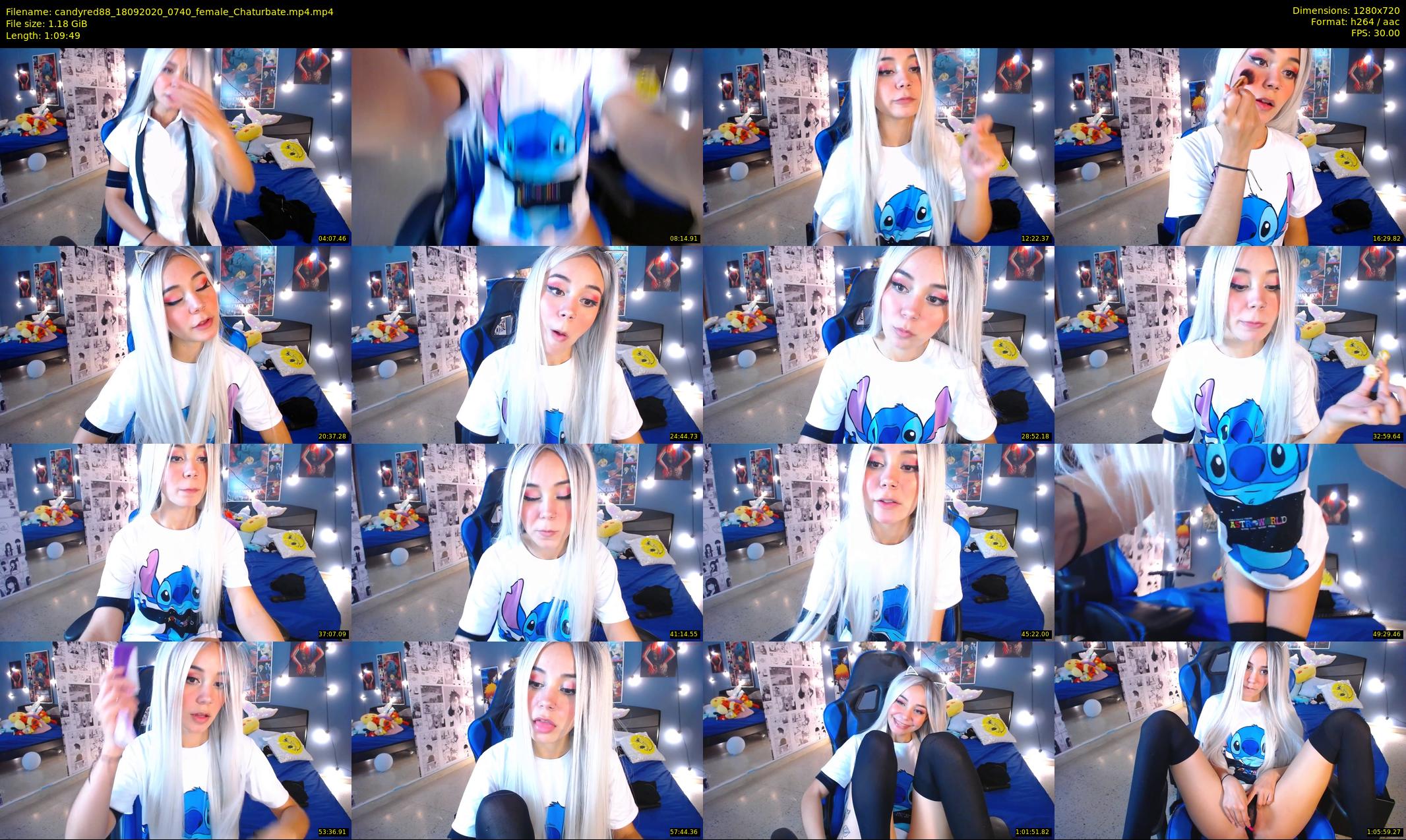 candyred88 — 70 minute Chaturbate female cam show recording, 720p, Sep 18, 2020