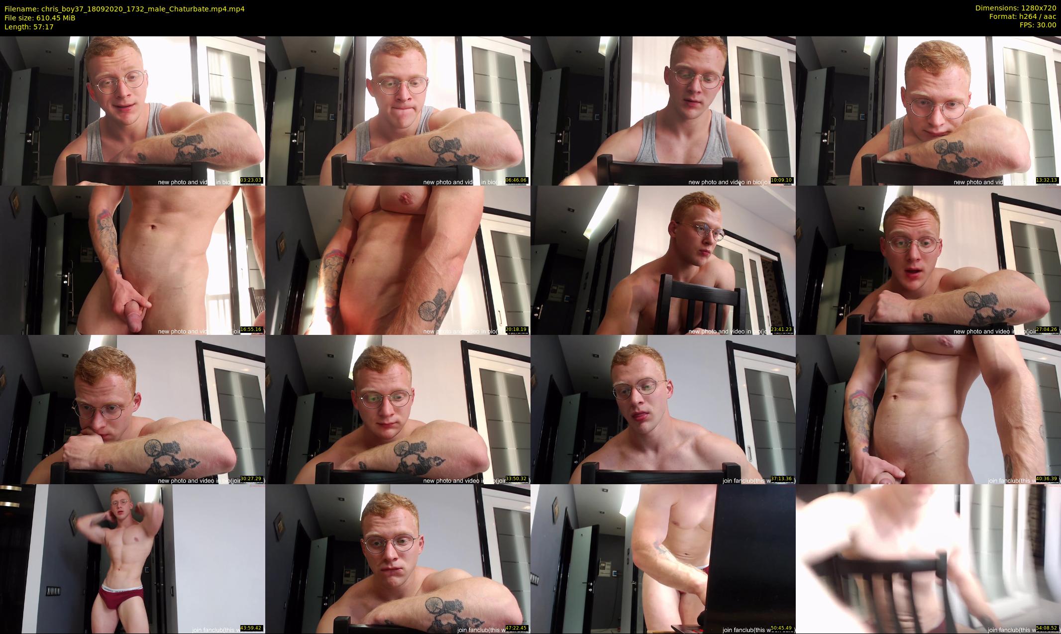chris_boy37 — 58 minute Chaturbate male cam show recording, 720p, Sep 18, 2020