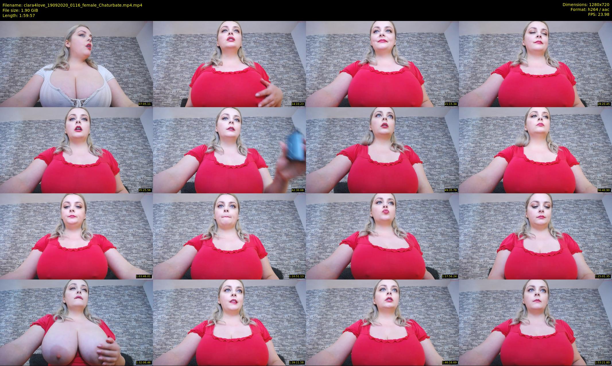 clara4love — 120 minute Chaturbate female cam show recording, 720p, Sep 19, 2020