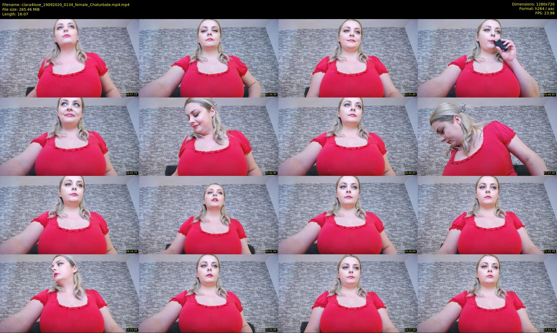 clara4love — 17 minute Chaturbate female cam show recording, 720p, Sep 19, 2020