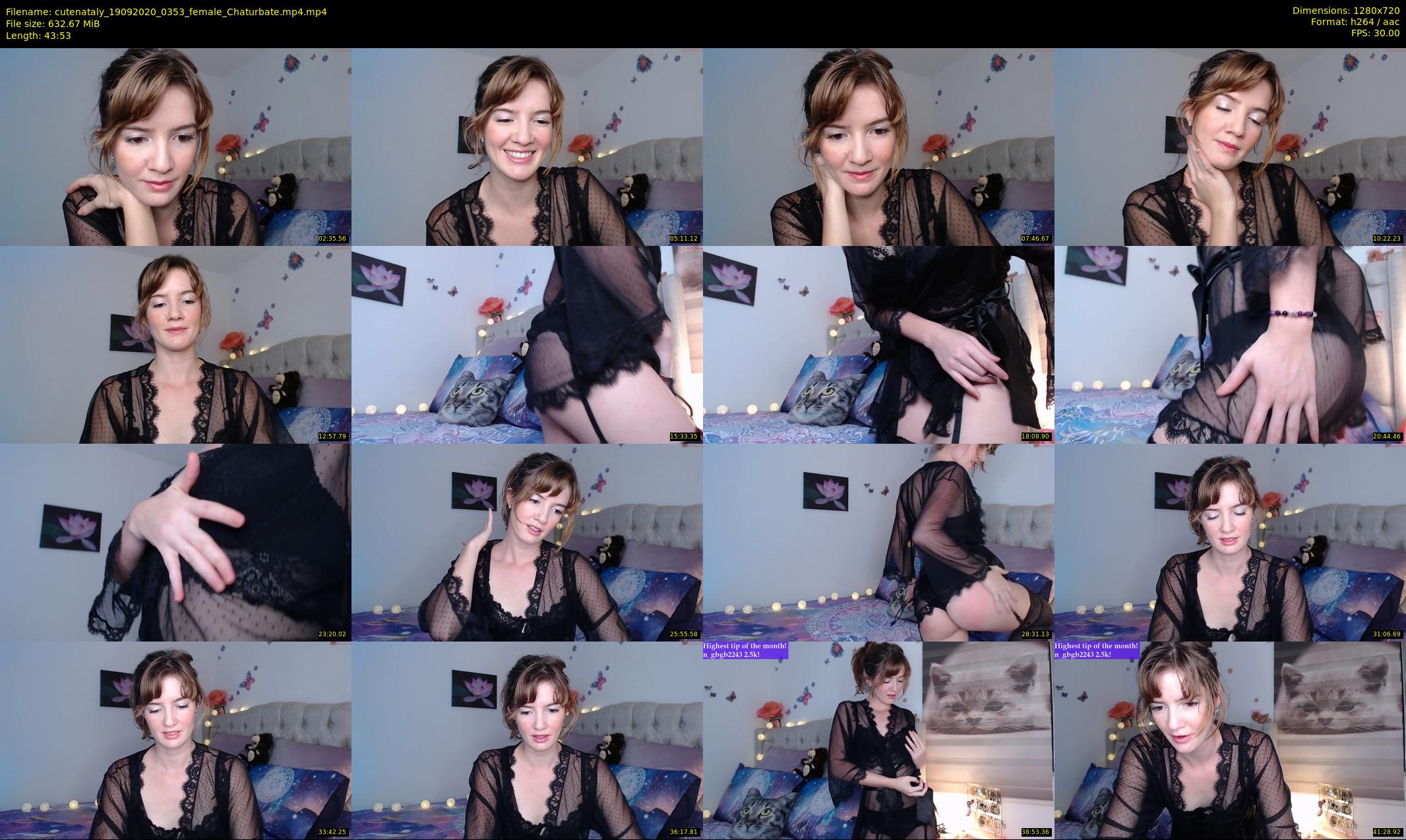 cutenataly — 44 minute Chaturbate female cam show recording, 720p, Sep 19, 2020