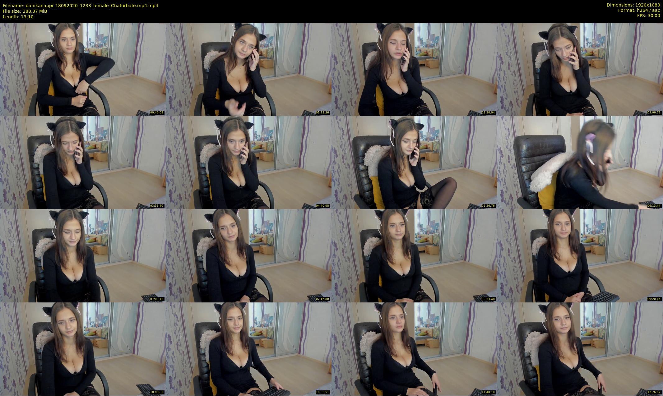 danikanappi — 14 minute Chaturbate female cam show recording, 1080p, Sep 18, 2020