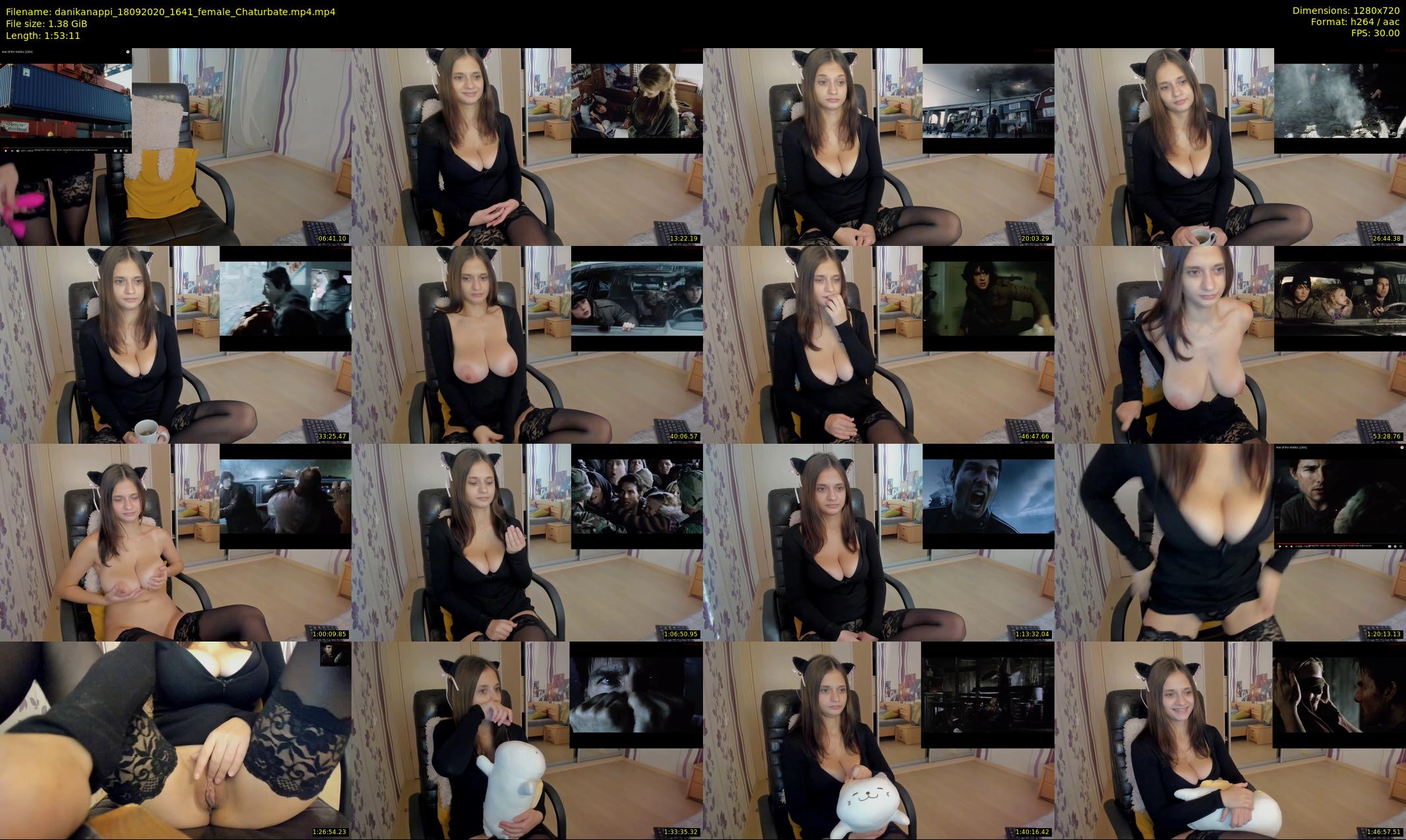 danikanappi — 114 minute Chaturbate female cam show recording, 720p, Sep 18, 2020