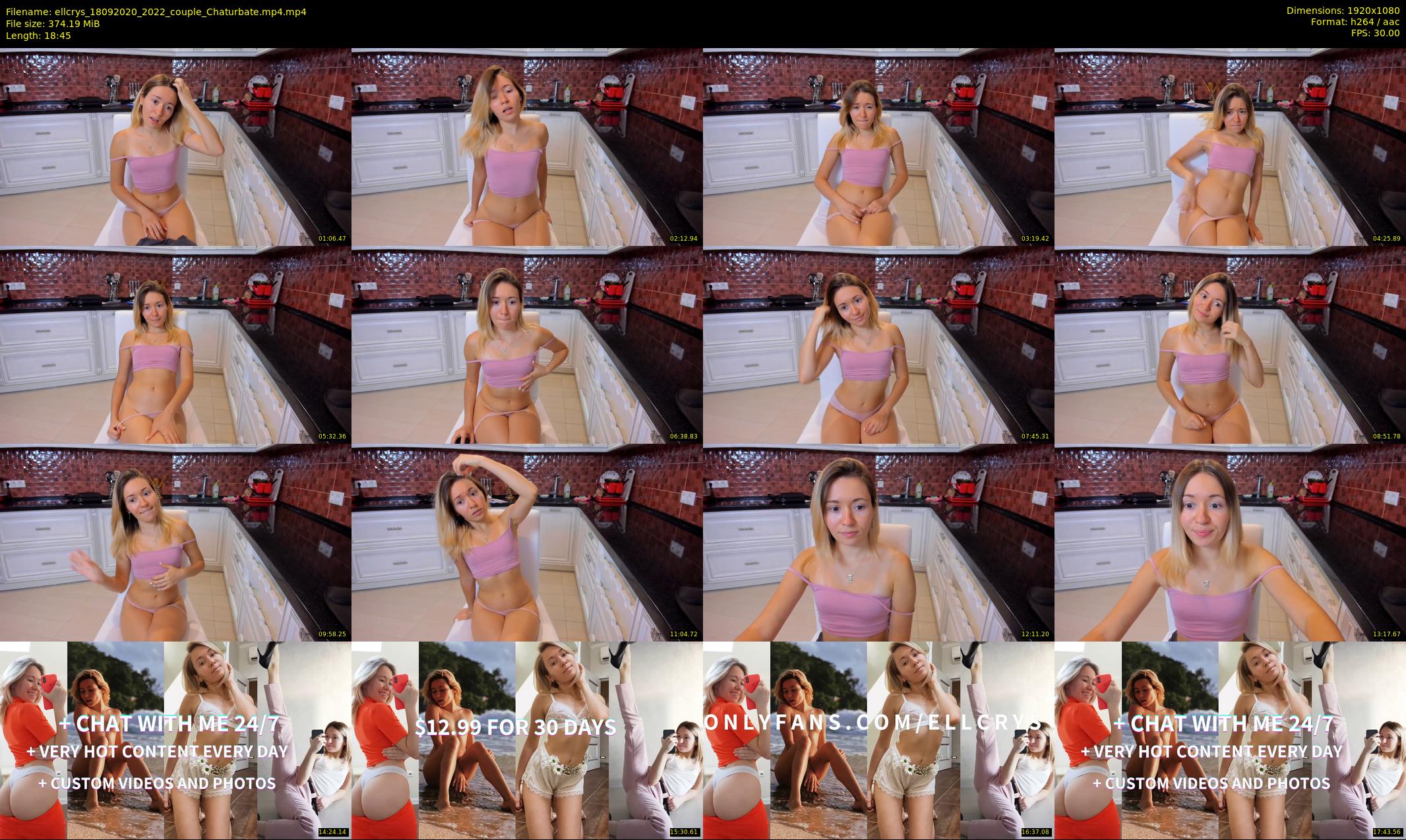 ellcrys — 19 minute Chaturbate couple cam show recording, 1080p, Sep 18, 2020