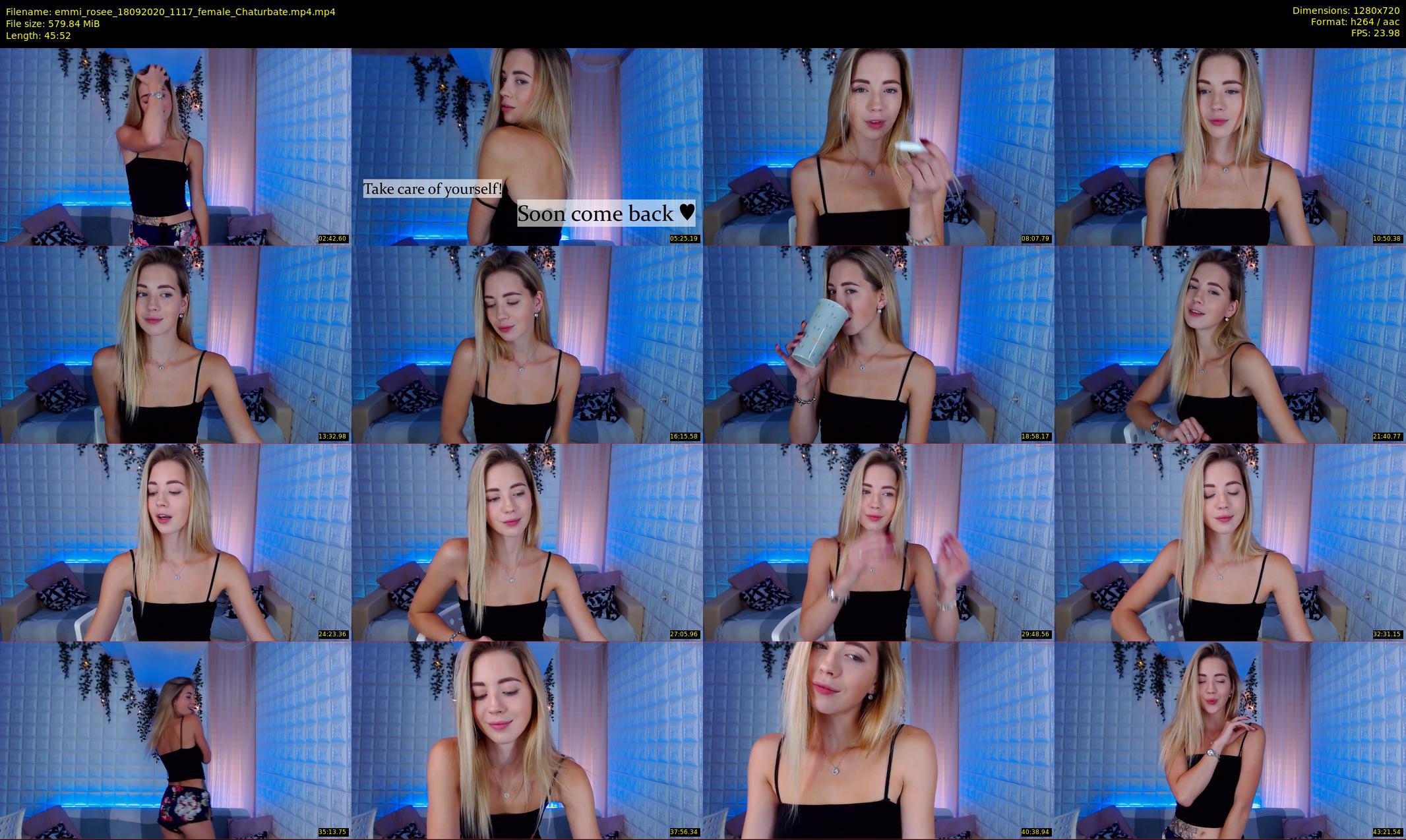 emmi_rosee — 46 minute Chaturbate female cam show recording, 720p, Sep 18, 2020