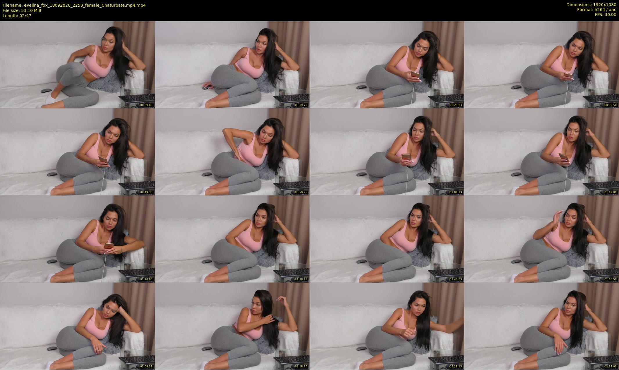 evelina_fox — 3 minute Chaturbate female cam show recording, 1080p, Sep 18, 2020