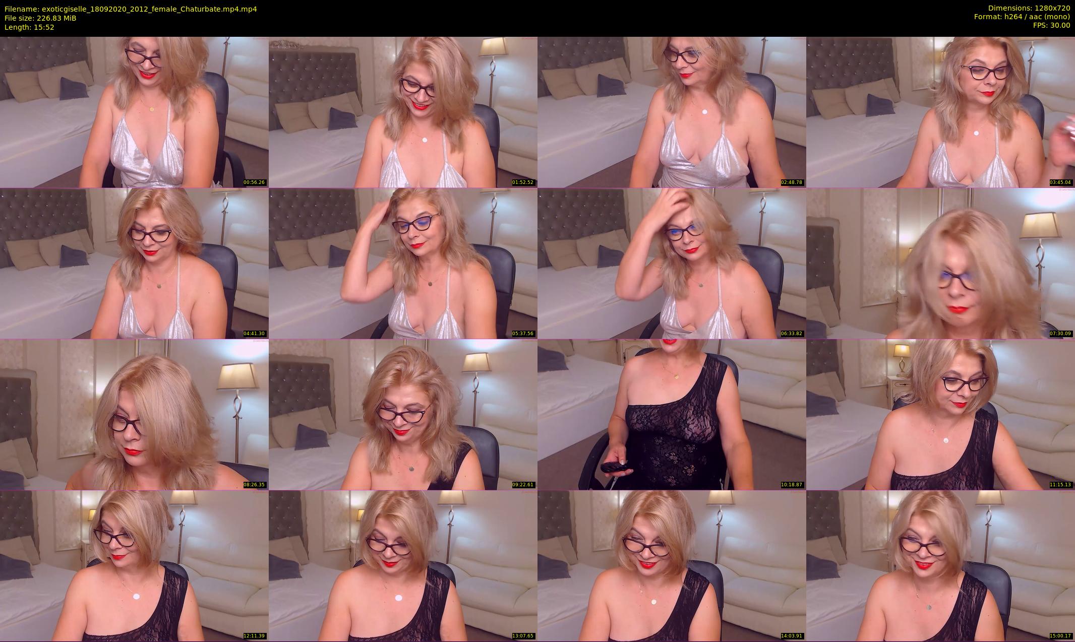 exoticgiselle — 16 minute Chaturbate female cam show recording, 720p, Sep 18, 2020