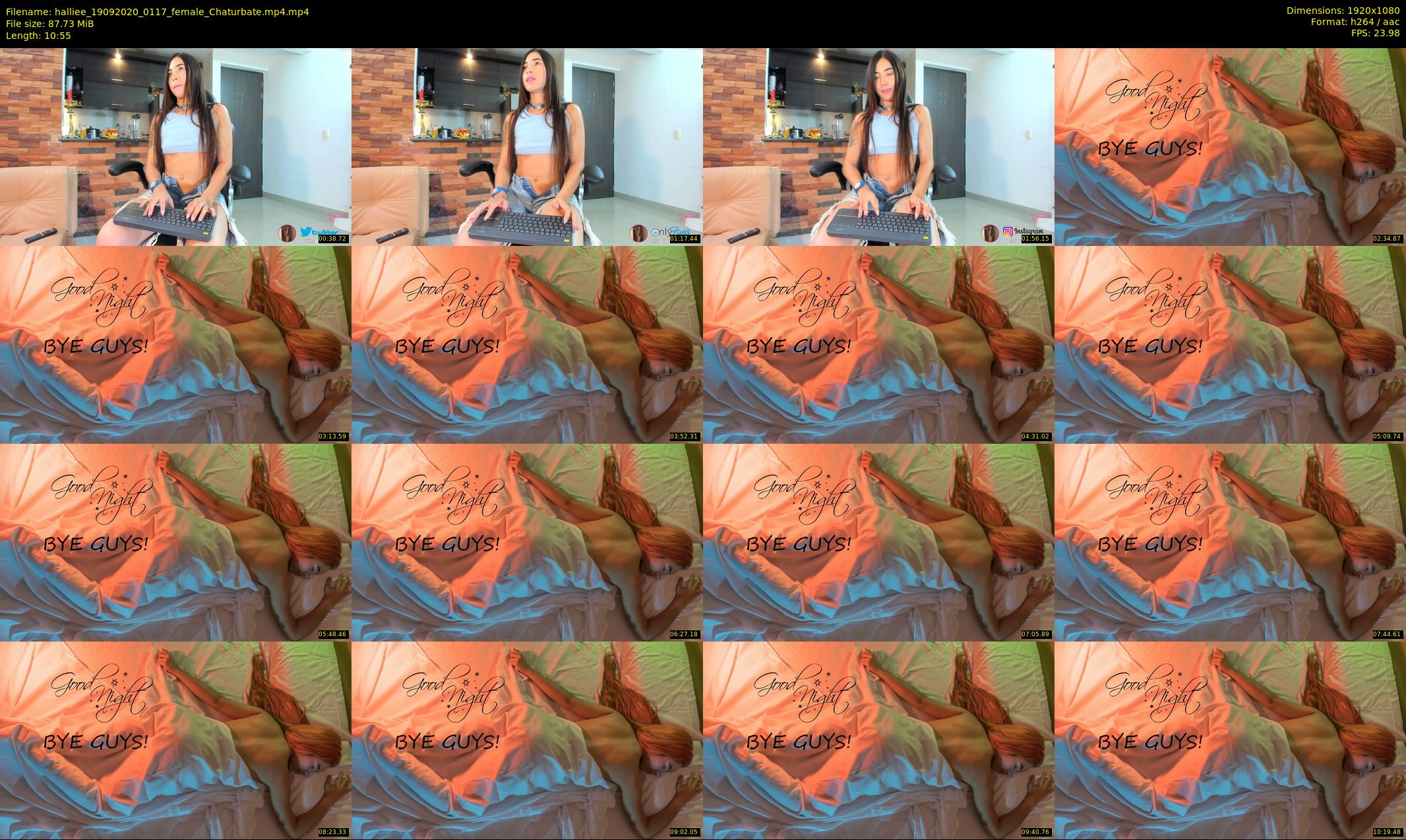 halliee — 11 minute Chaturbate couple cam show recording, 1080p, Sep 19, 2020