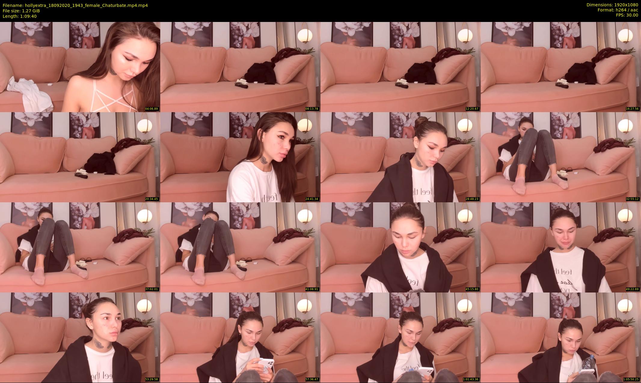 hollyextra — 70 minute Chaturbate female cam show recording, 1080p, Sep 18, 2020