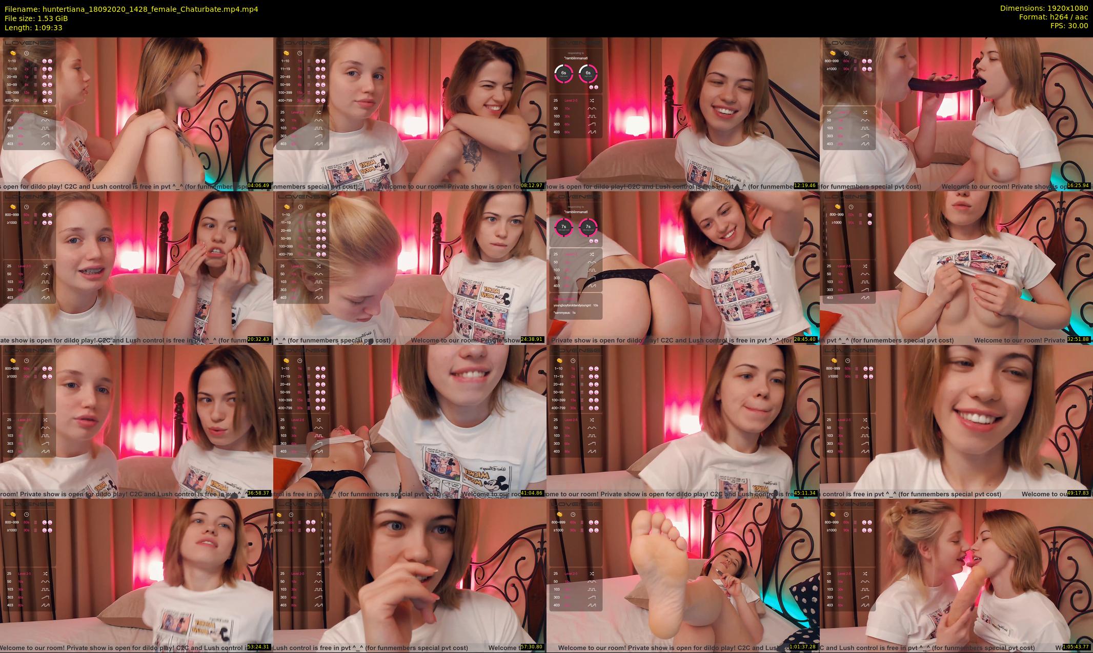 huntertiana — 70 minute Chaturbate female cam show recording, 1080p, Sep 18, 2020