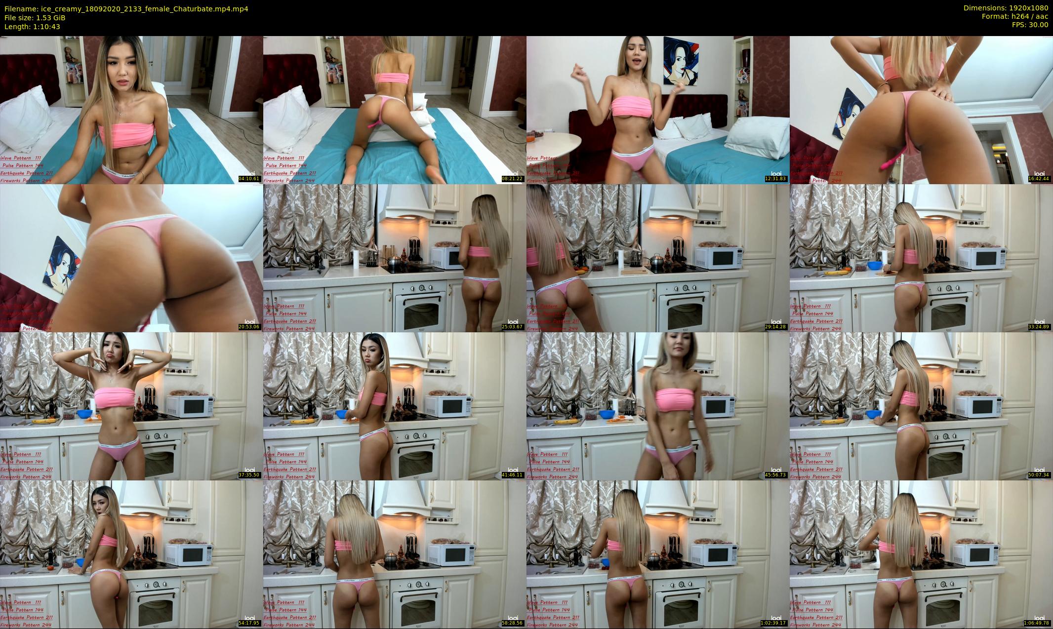 ice_creamy — 71 minute Chaturbate female cam show recording, 1080p, Sep 18, 2020