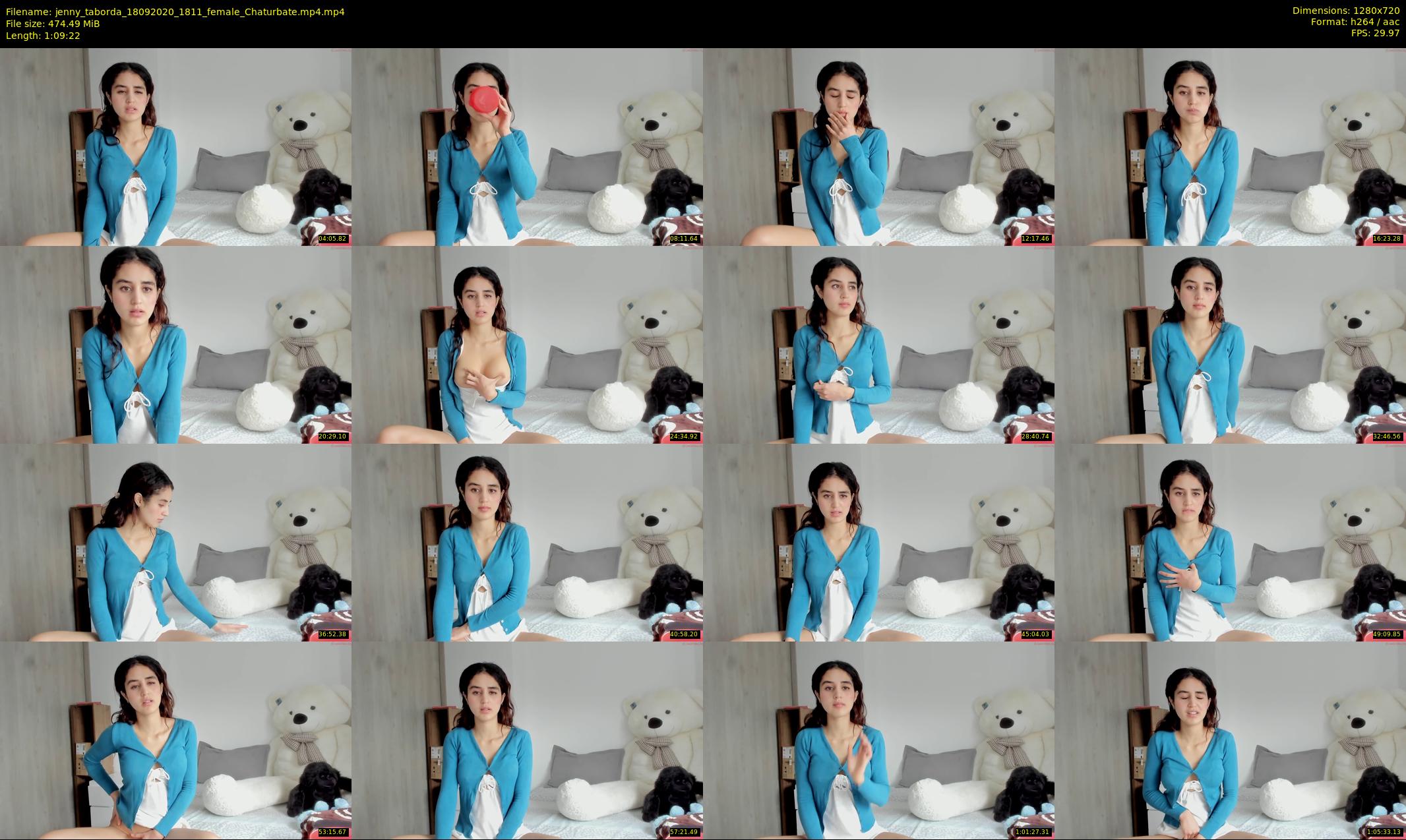jenny_taborda — 70 minute Chaturbate female cam show recording, 720p, Sep 18, 2020