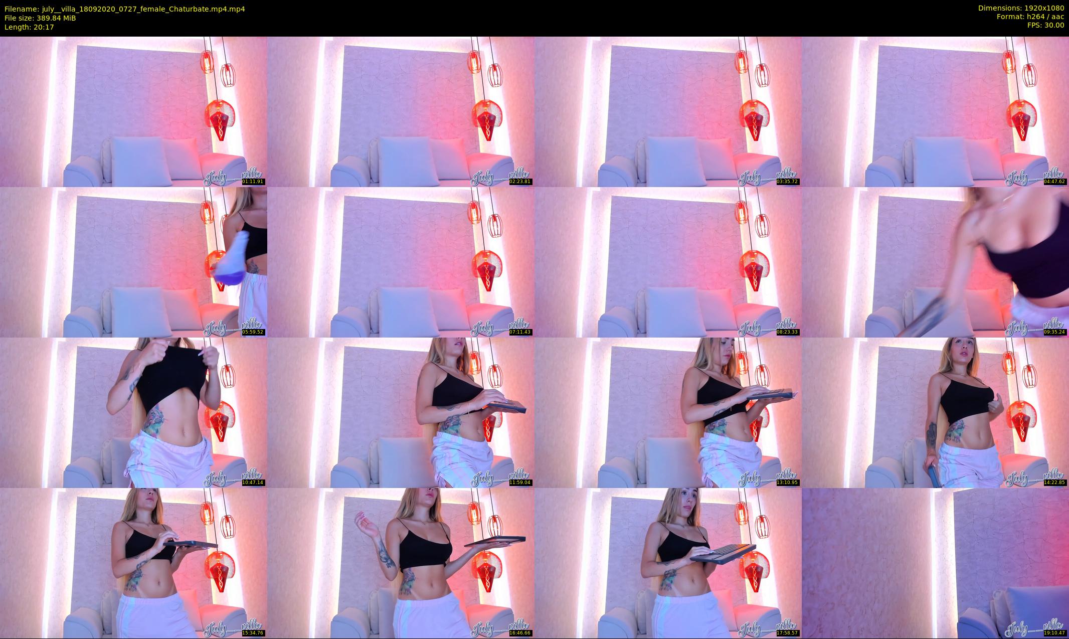 july__villa — 21 minute Chaturbate female cam show recording, 1080p, Sep 18, 2020