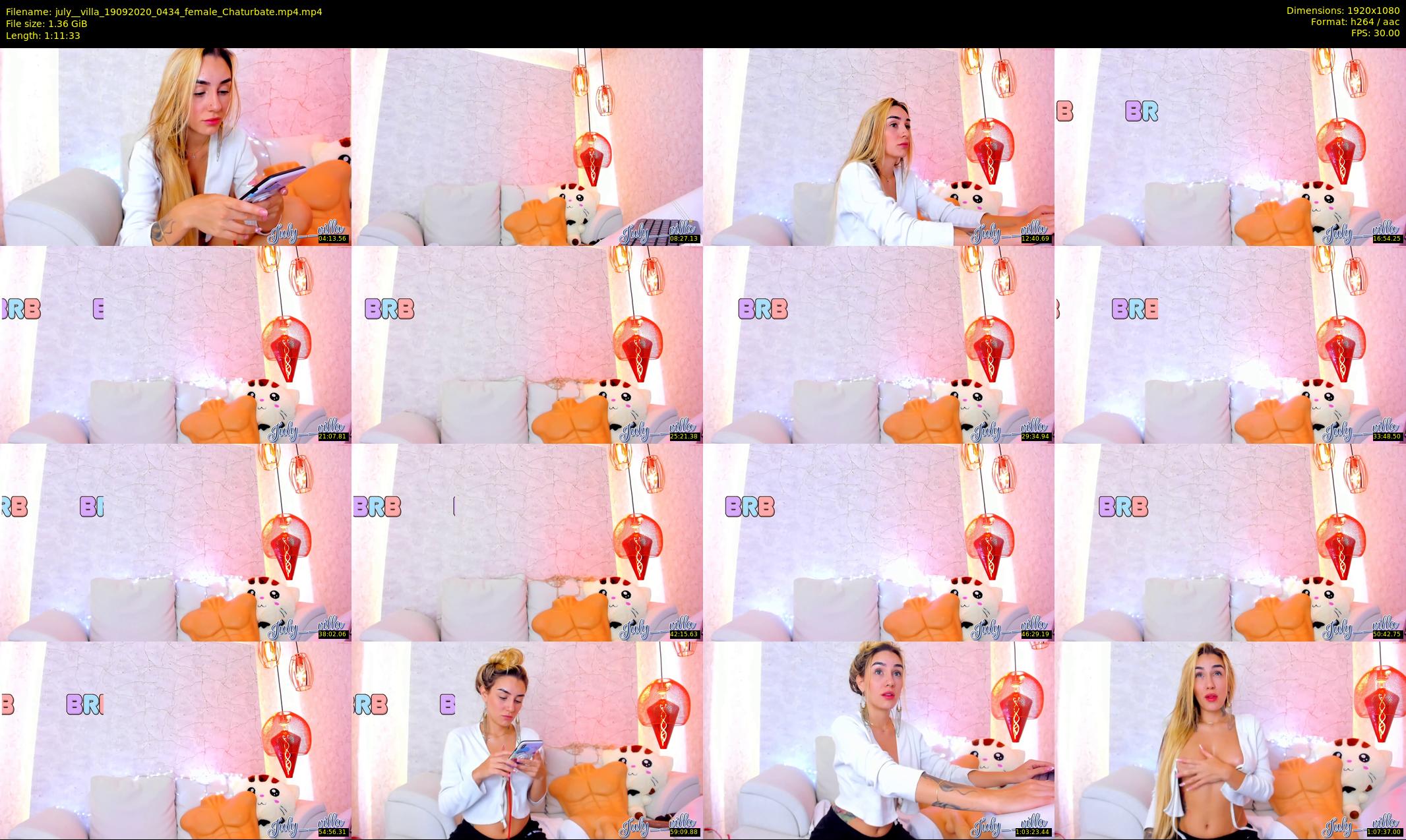 july__villa — 72 minute Chaturbate female cam show recording, 1080p, Sep 19, 2020