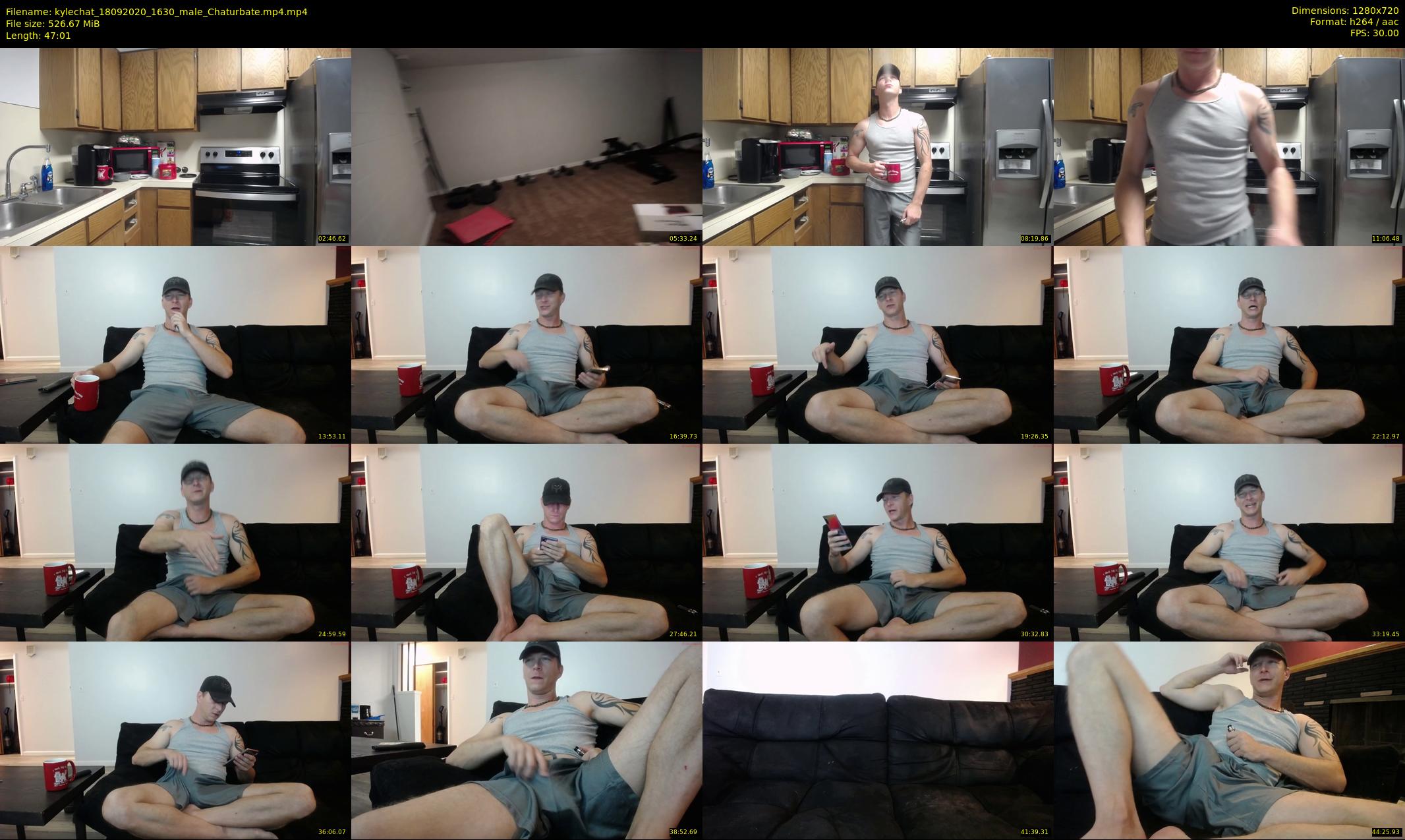 kylechat — 48 minute Chaturbate male cam show recording, 720p, Sep 18, 2020