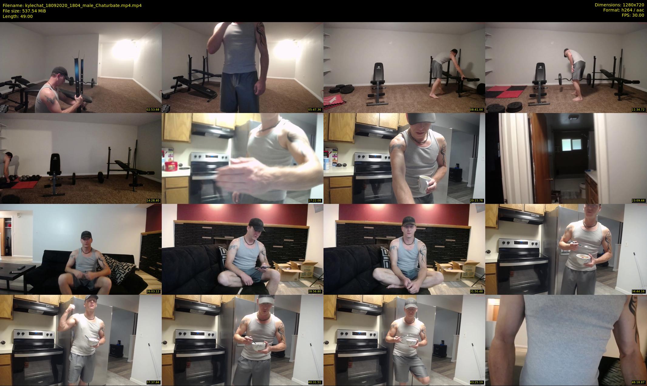kylechat — 49 minute Chaturbate male cam show recording, 720p, Sep 18, 2020