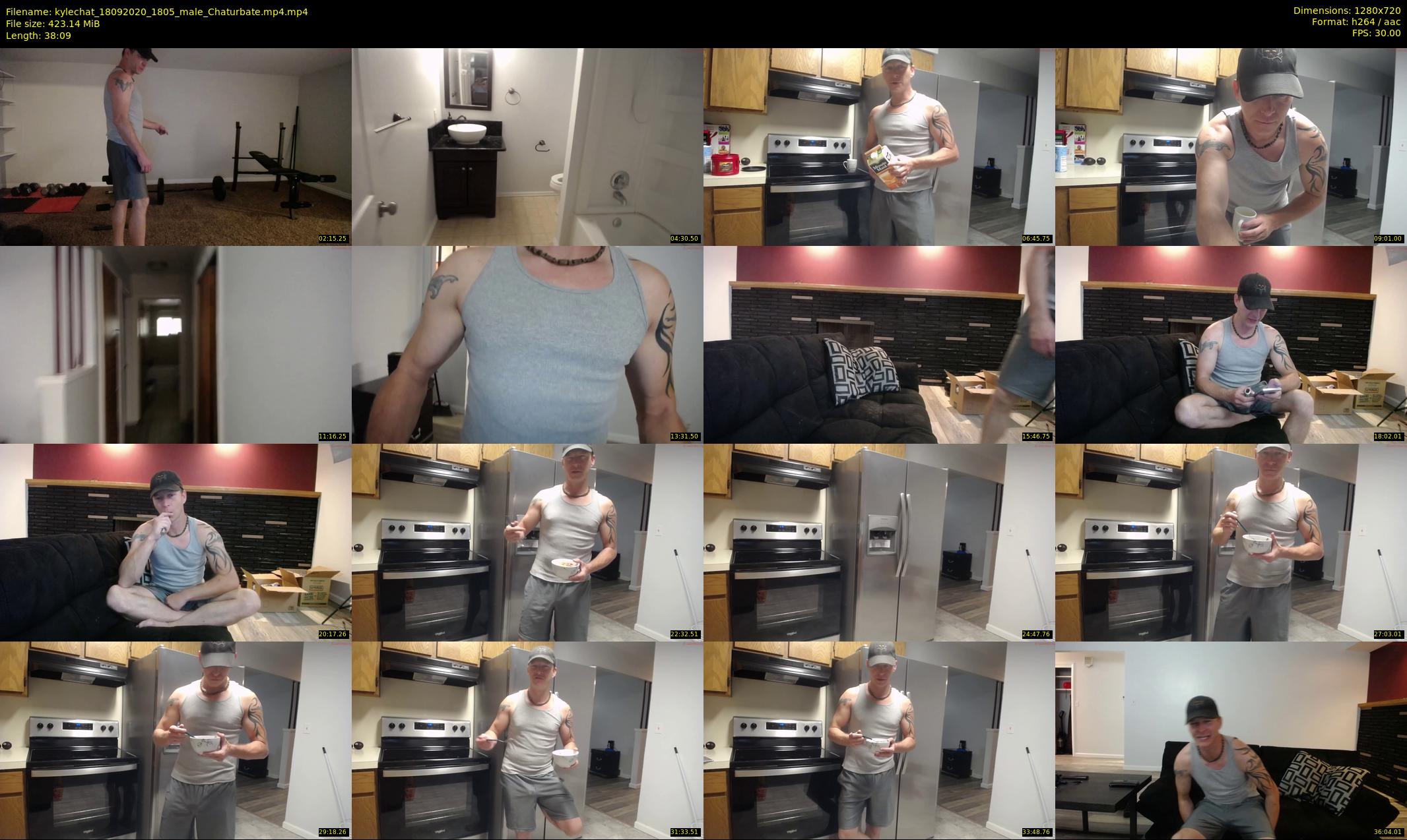kylechat — 39 minute Chaturbate male cam show recording, 720p, Sep 18, 2020