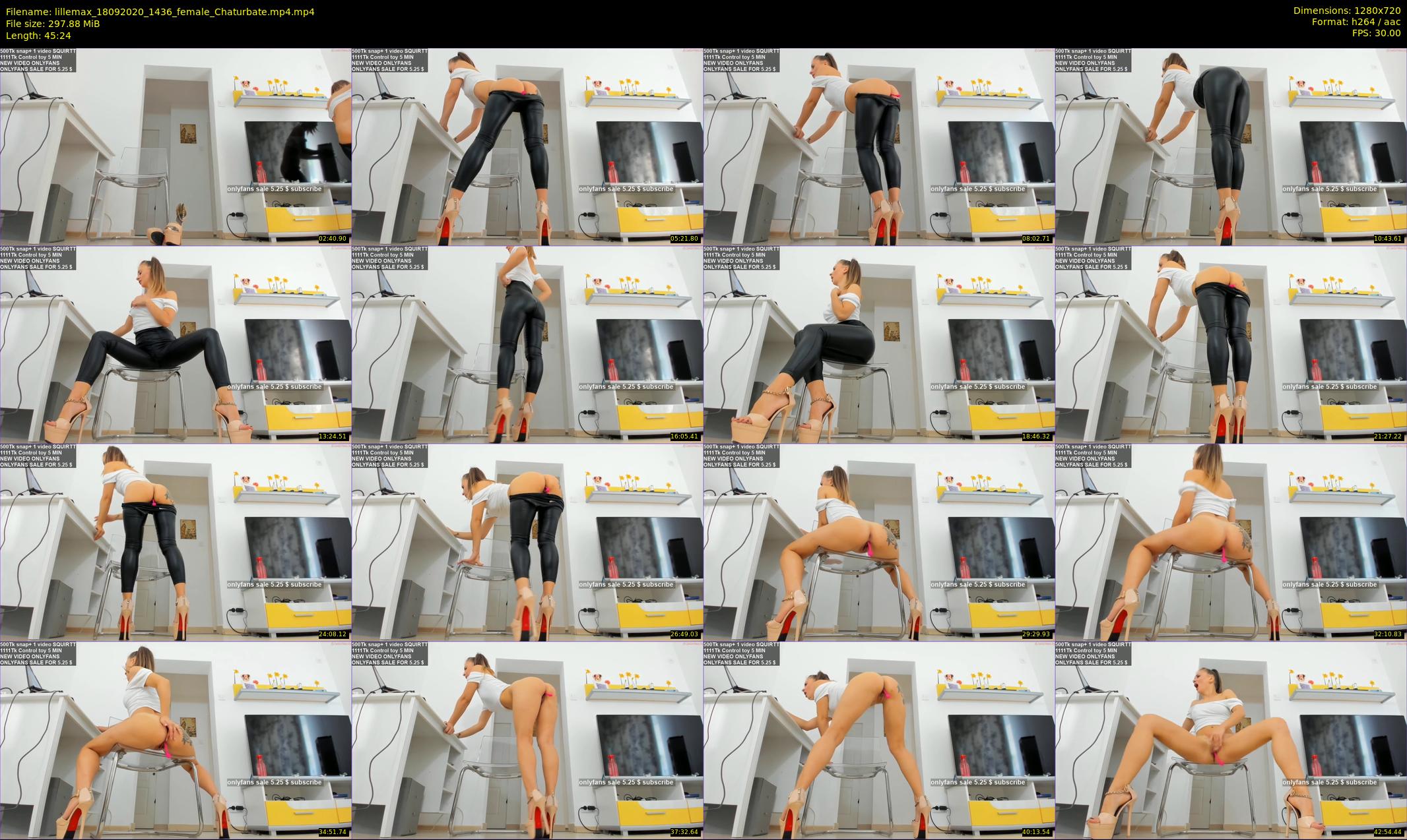 lillemax — 46 minute Chaturbate female cam show recording, 720p, Sep 18, 2020