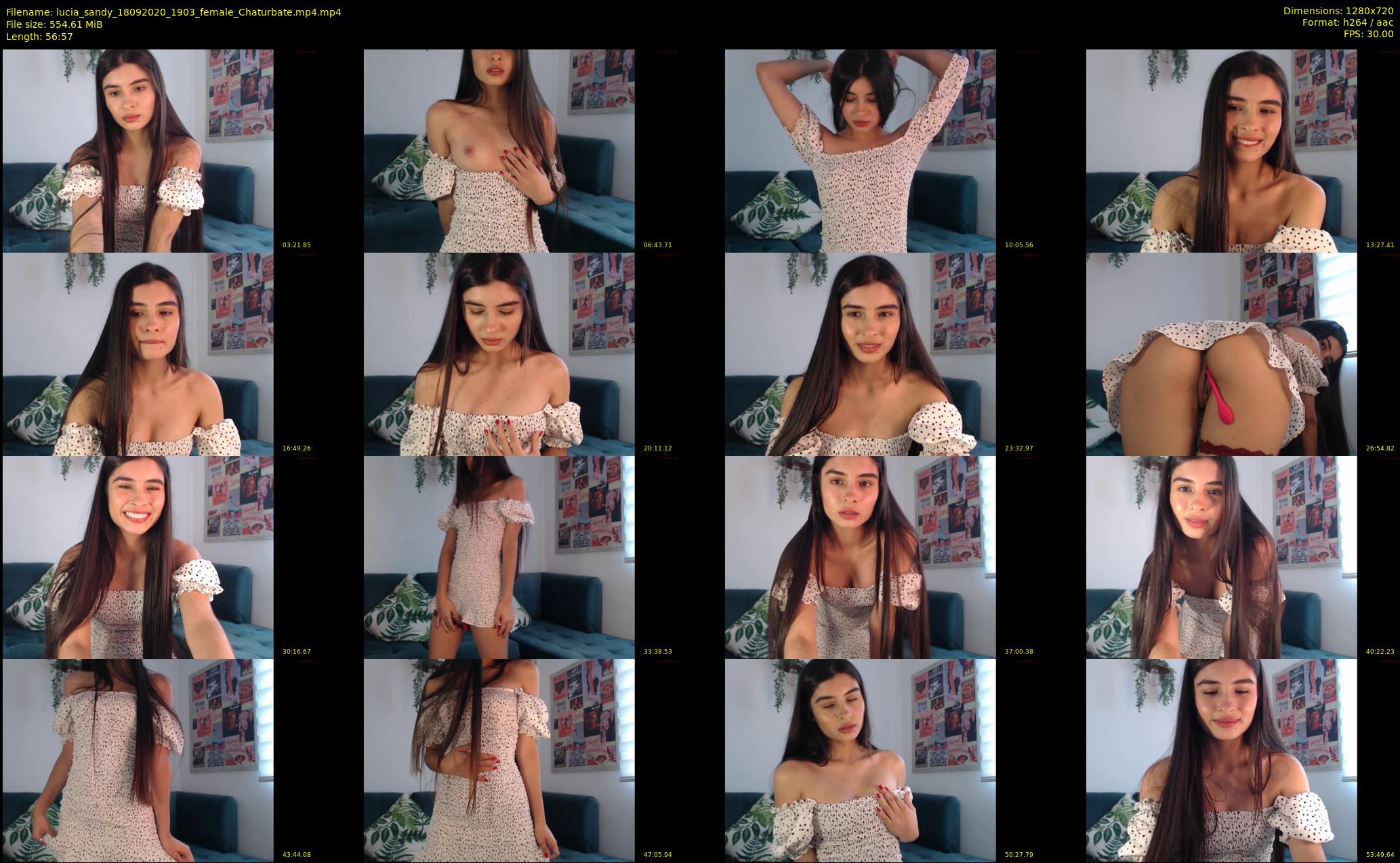 lucia_sandy — 57 minute Chaturbate female cam show recording, 720p, Sep 18, 2020