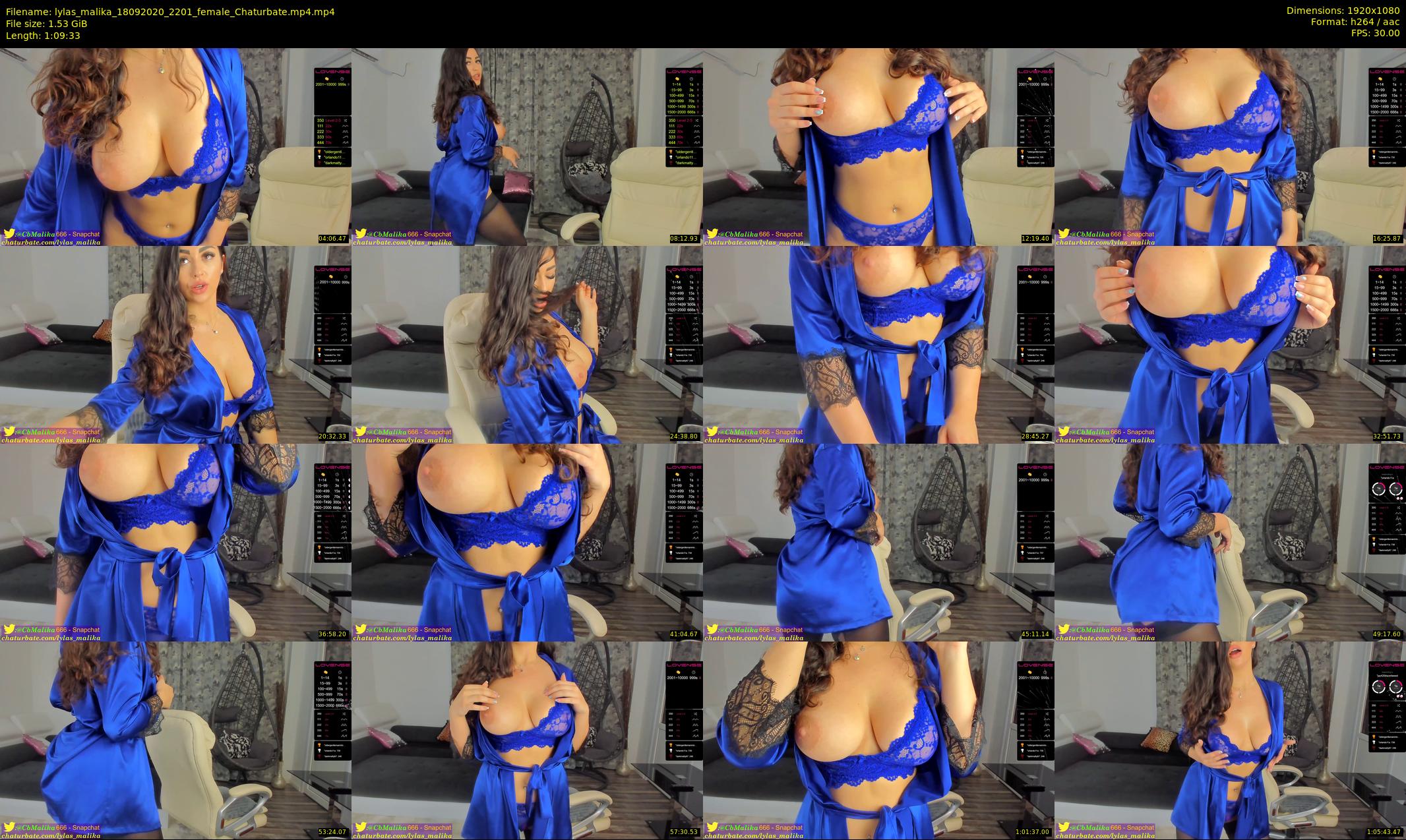 lylas_malika — 70 minute Chaturbate female cam show recording, 1080p, Sep 18, 2020