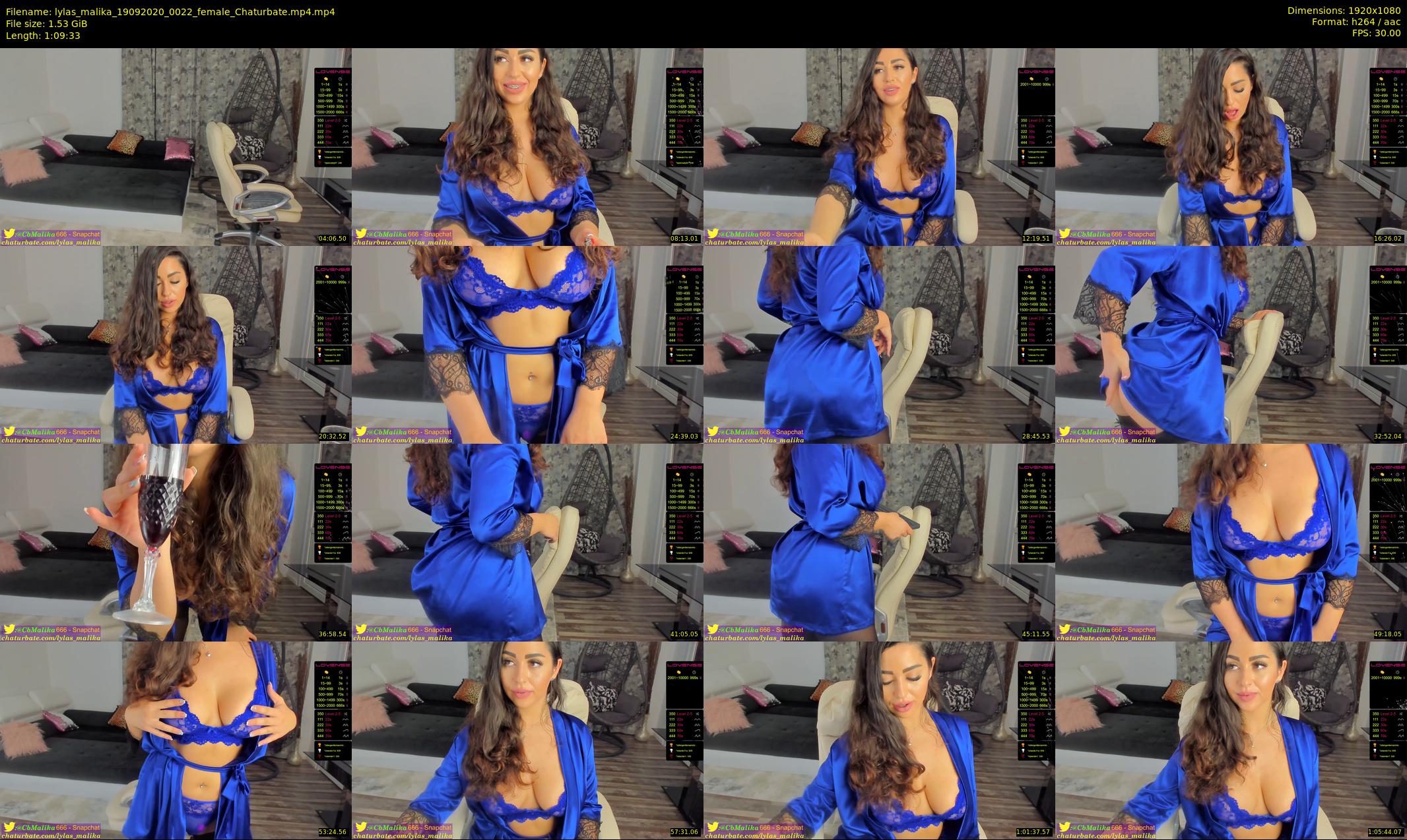lylas_malika — 70 minute Chaturbate female cam show recording, 1080p, Sep 19, 2020