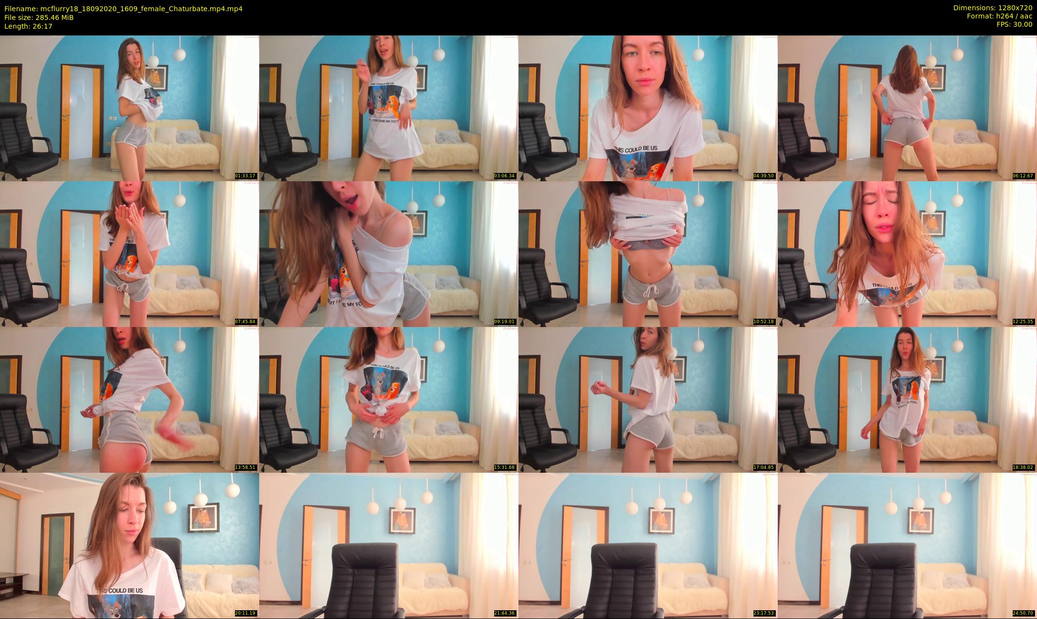 mcflurry18 — 27 minute Chaturbate female cam show recording, 720p, Sep 18, 2020