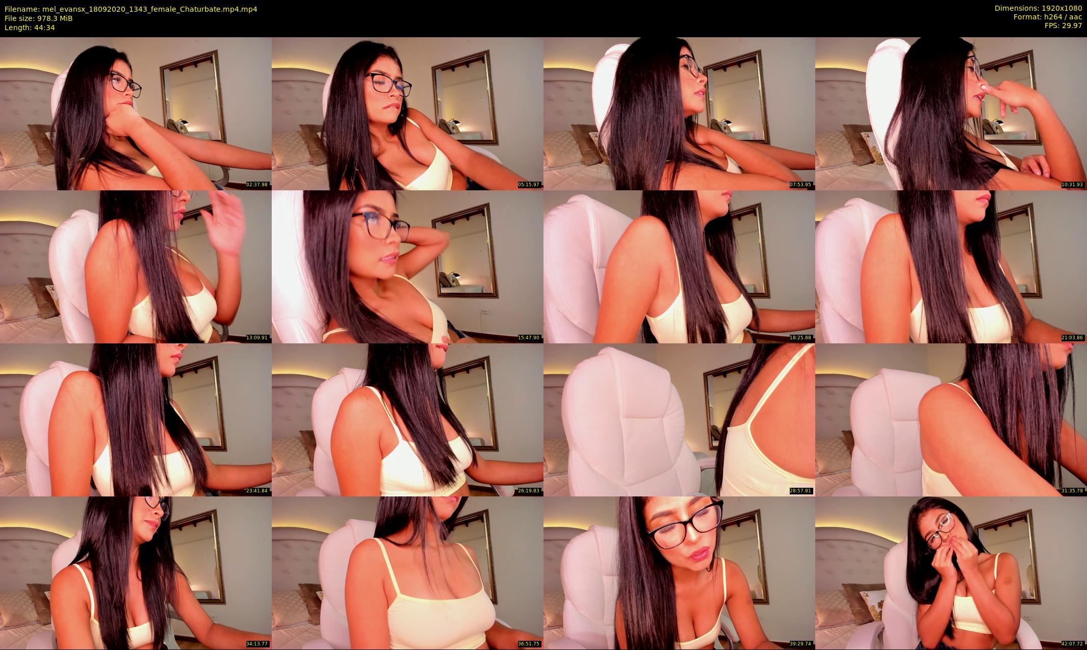 mel_evansx — 45 minute Chaturbate female cam show recording, 1080p, Sep 18, 2020