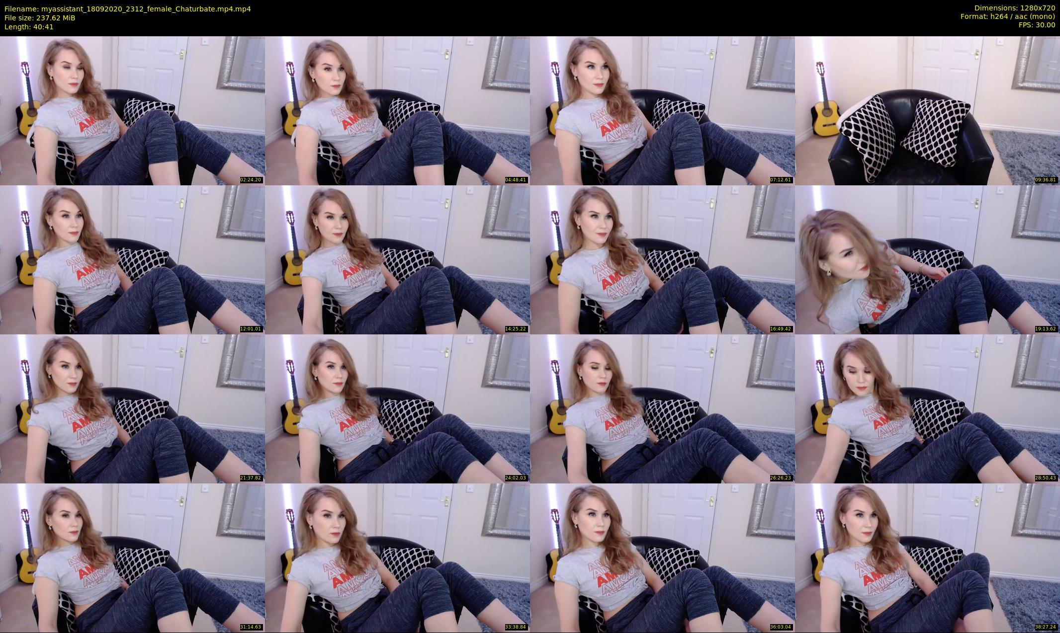 myassistant — 41 minute Chaturbate female cam show recording, 720p, Sep 18, 2020