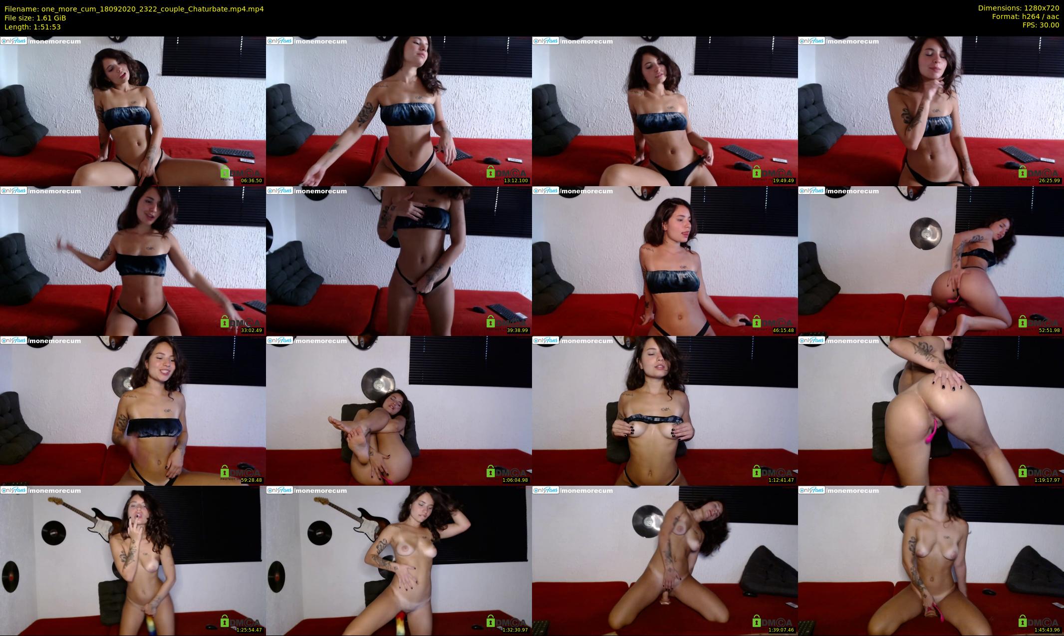 one_more_cum — 112 minute Chaturbate couple cam show recording, 720p, Sep 18, 2020