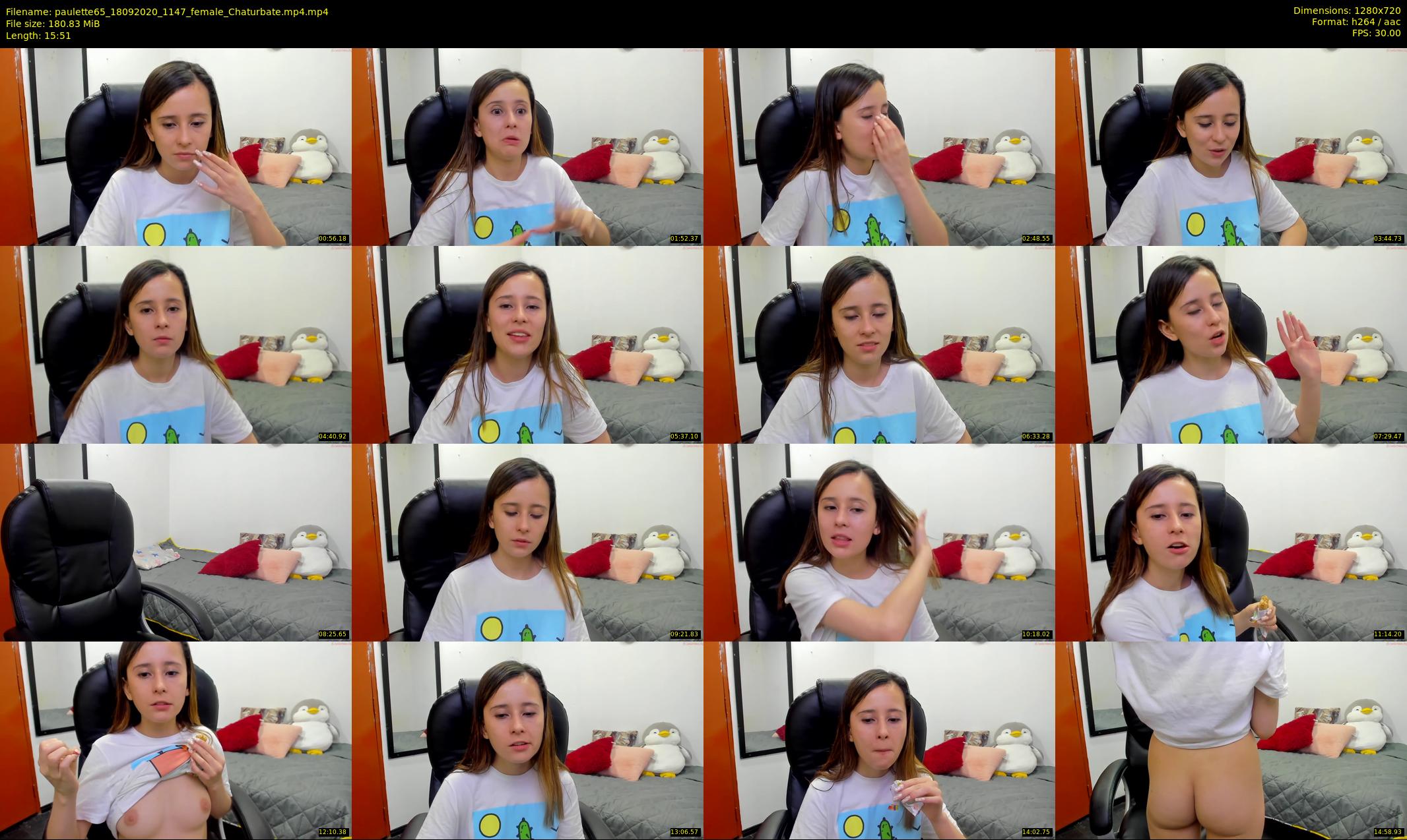 paulette65 — 16 minute Chaturbate female cam show recording, 720p, Sep 18, 2020