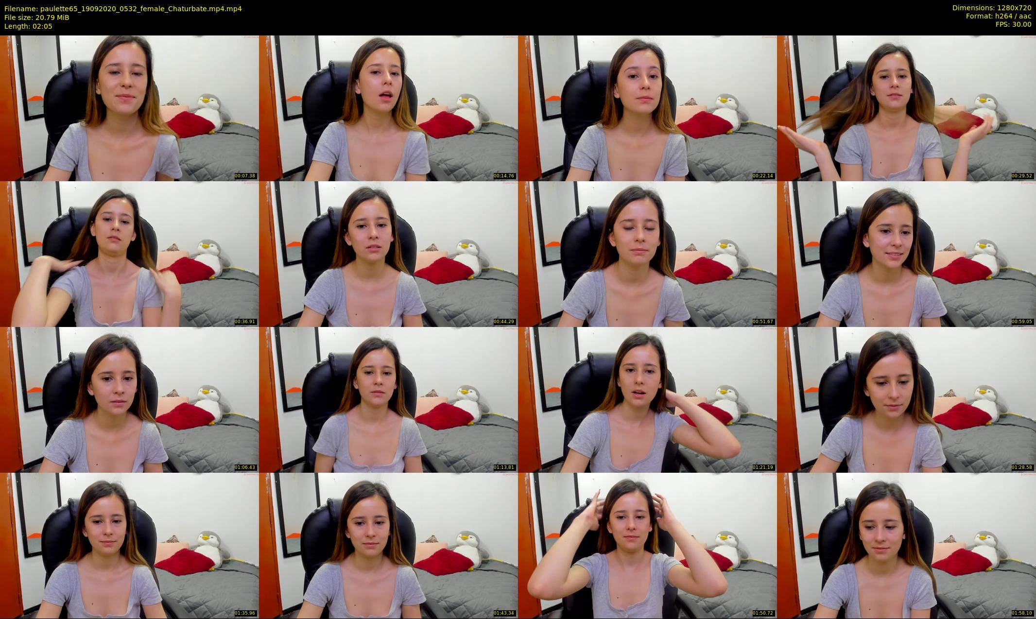 paulette65 — 3 minute Chaturbate female cam show recording, 720p, Sep 19, 2020