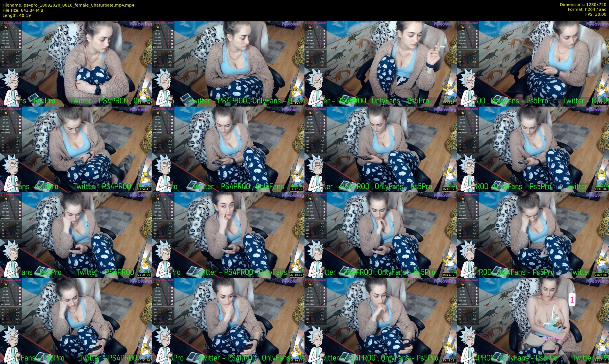 ps4pro — 41 minute Chaturbate female cam show recording, 720p, Sep 18, 2020