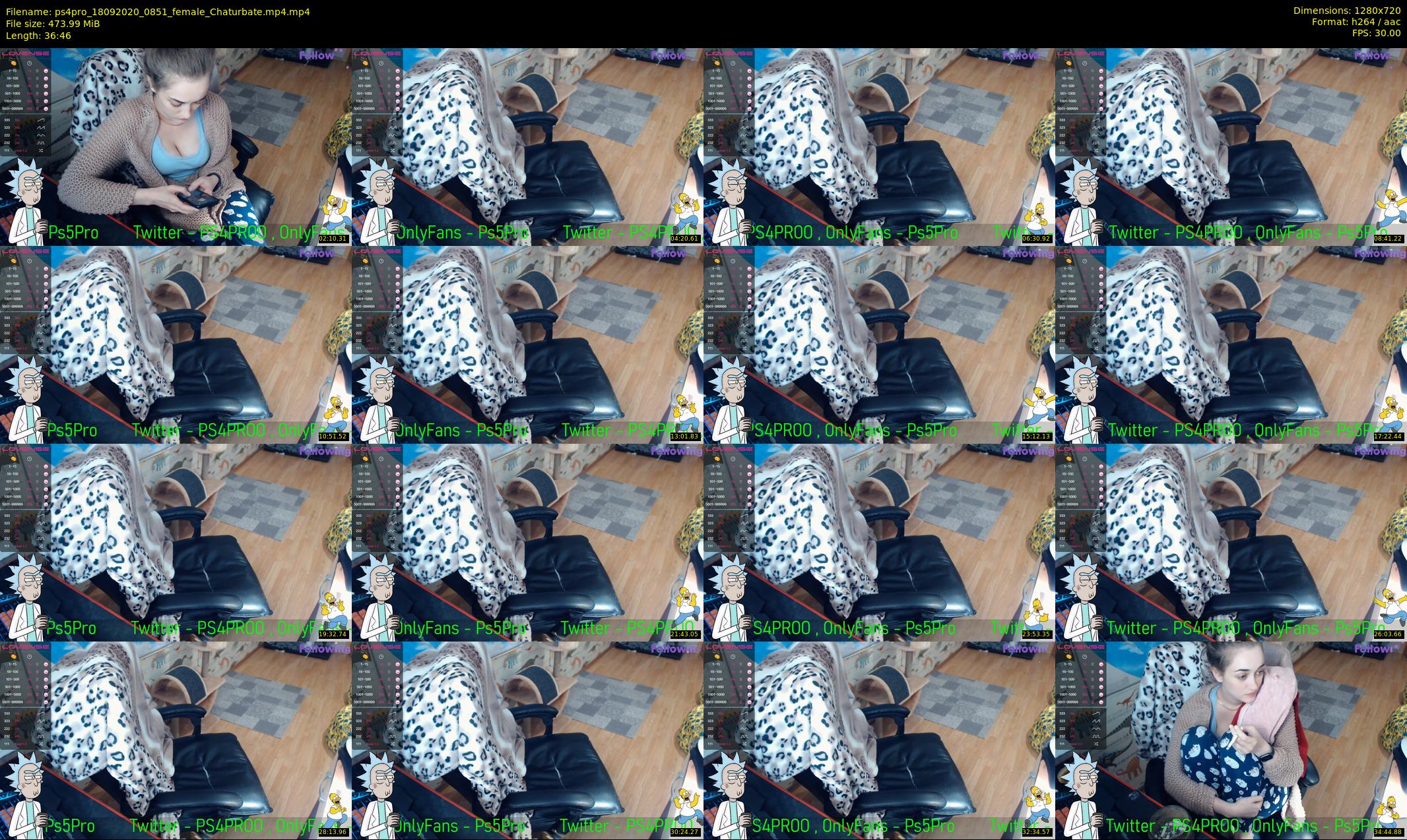 ps4pro — 37 minute Chaturbate female cam show recording, 720p, Sep 18, 2020