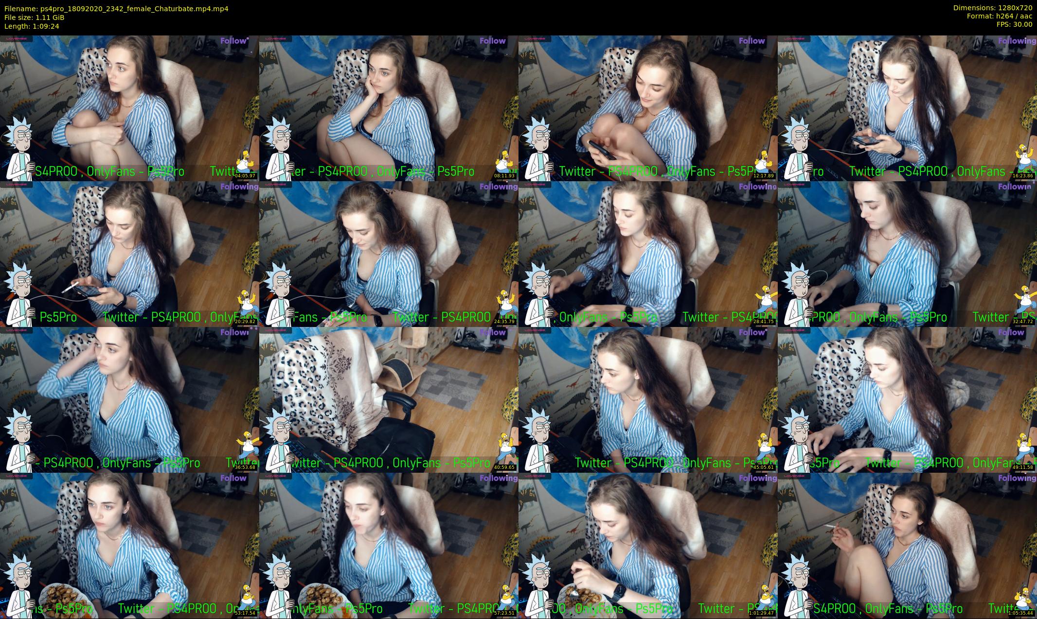 ps4pro — 70 minute Chaturbate female cam show recording, 720p, Sep 18, 2020