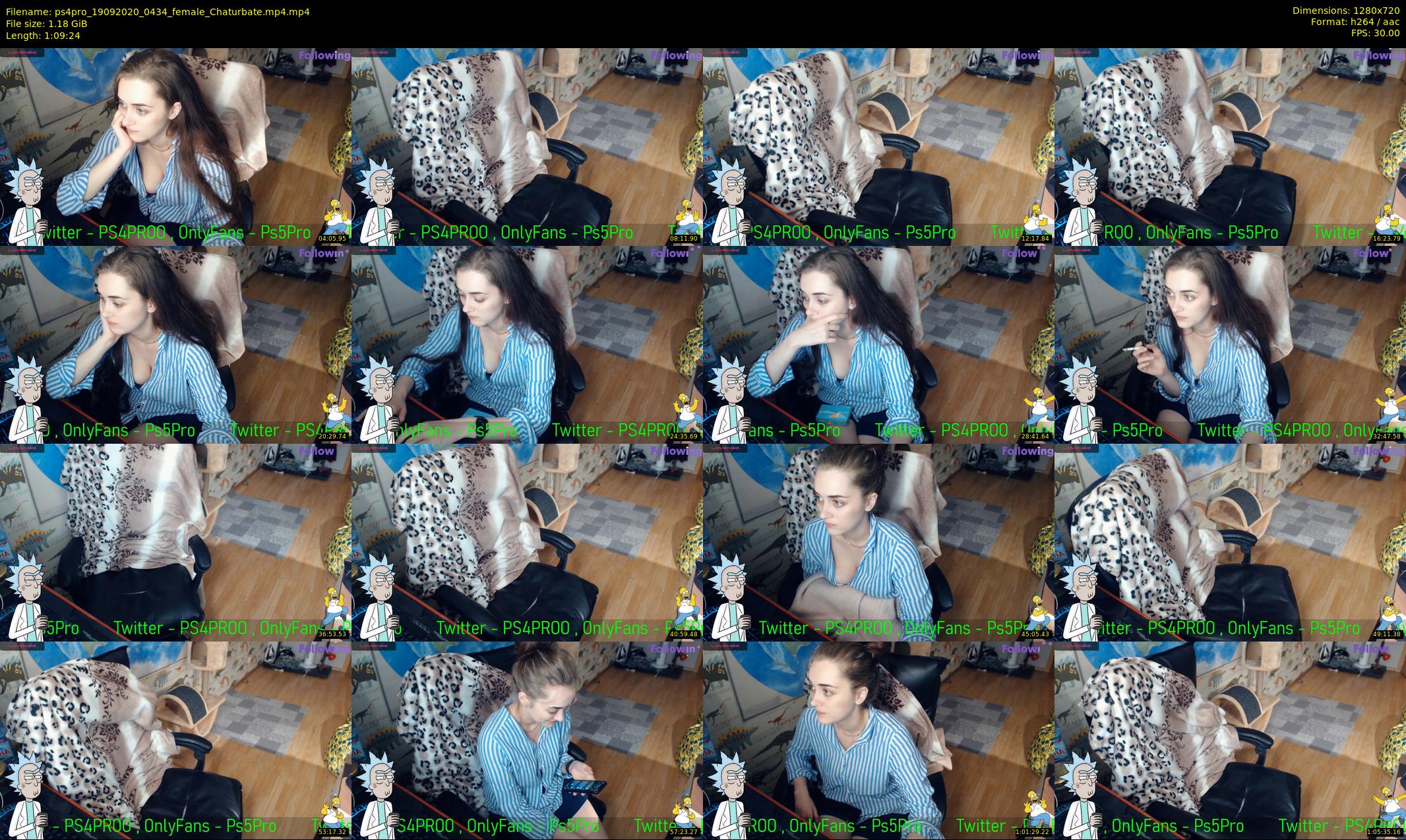 ps4pro — 70 minute Chaturbate female cam show recording, 720p, Sep 19, 2020