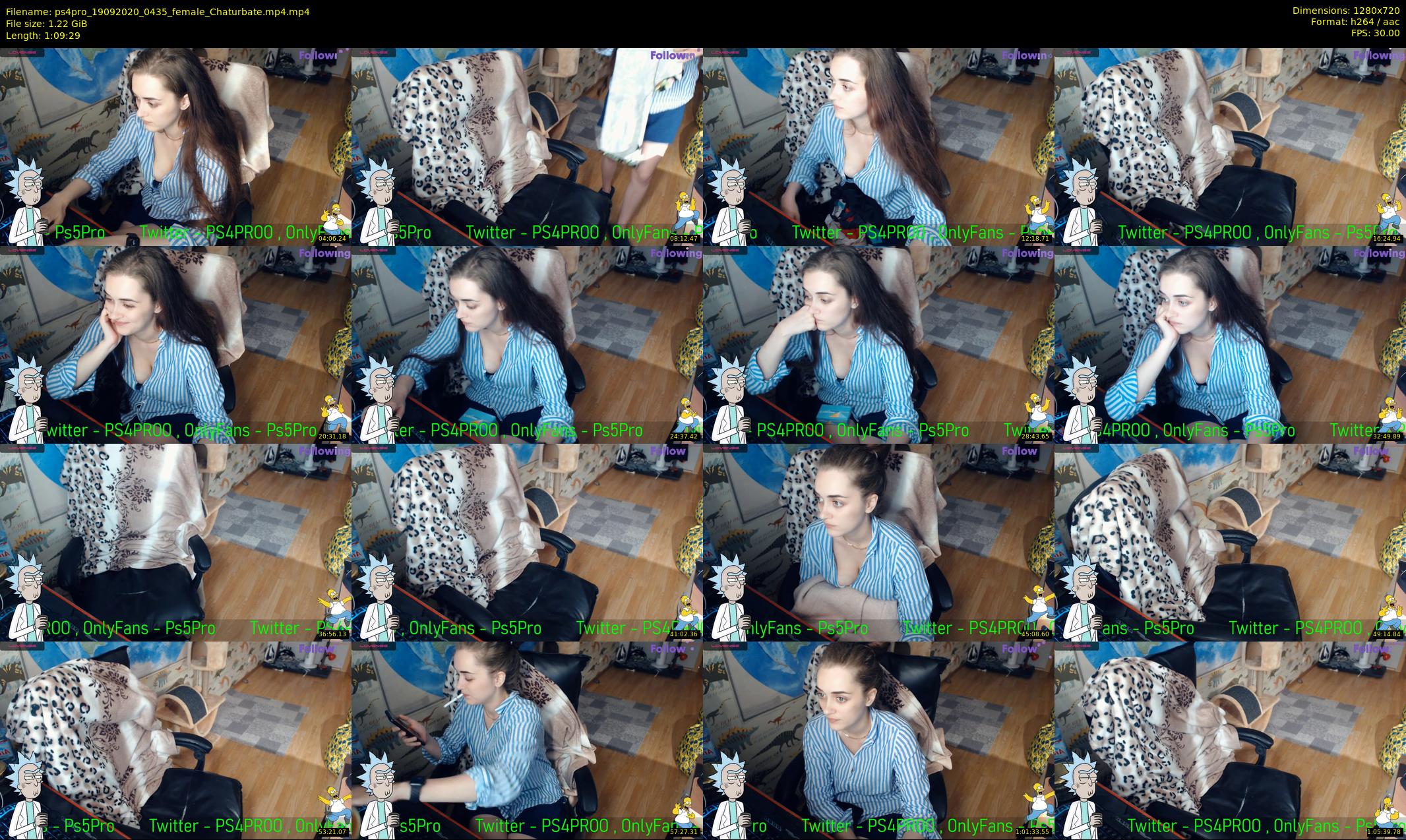 ps4pro — 70 minute Chaturbate female cam show recording, 720p, Sep 19, 2020