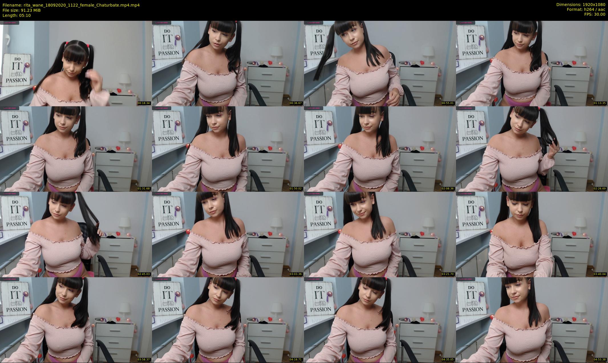 rita_wane — 6 minute Chaturbate female cam show recording, 1080p, Sep 18, 2020