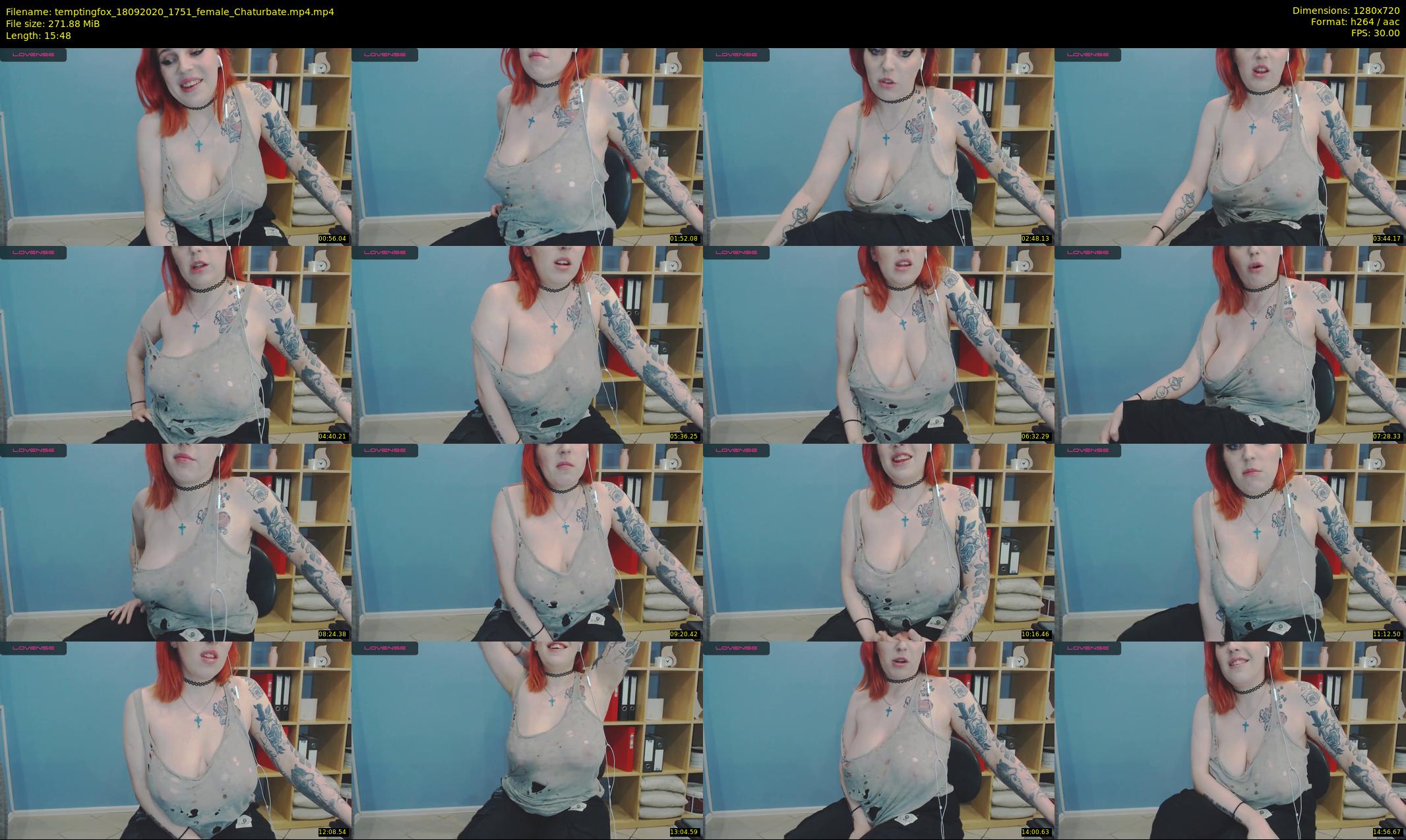 temptingfox — 16 minute Chaturbate female cam show recording, 720p, Sep 18, 2020