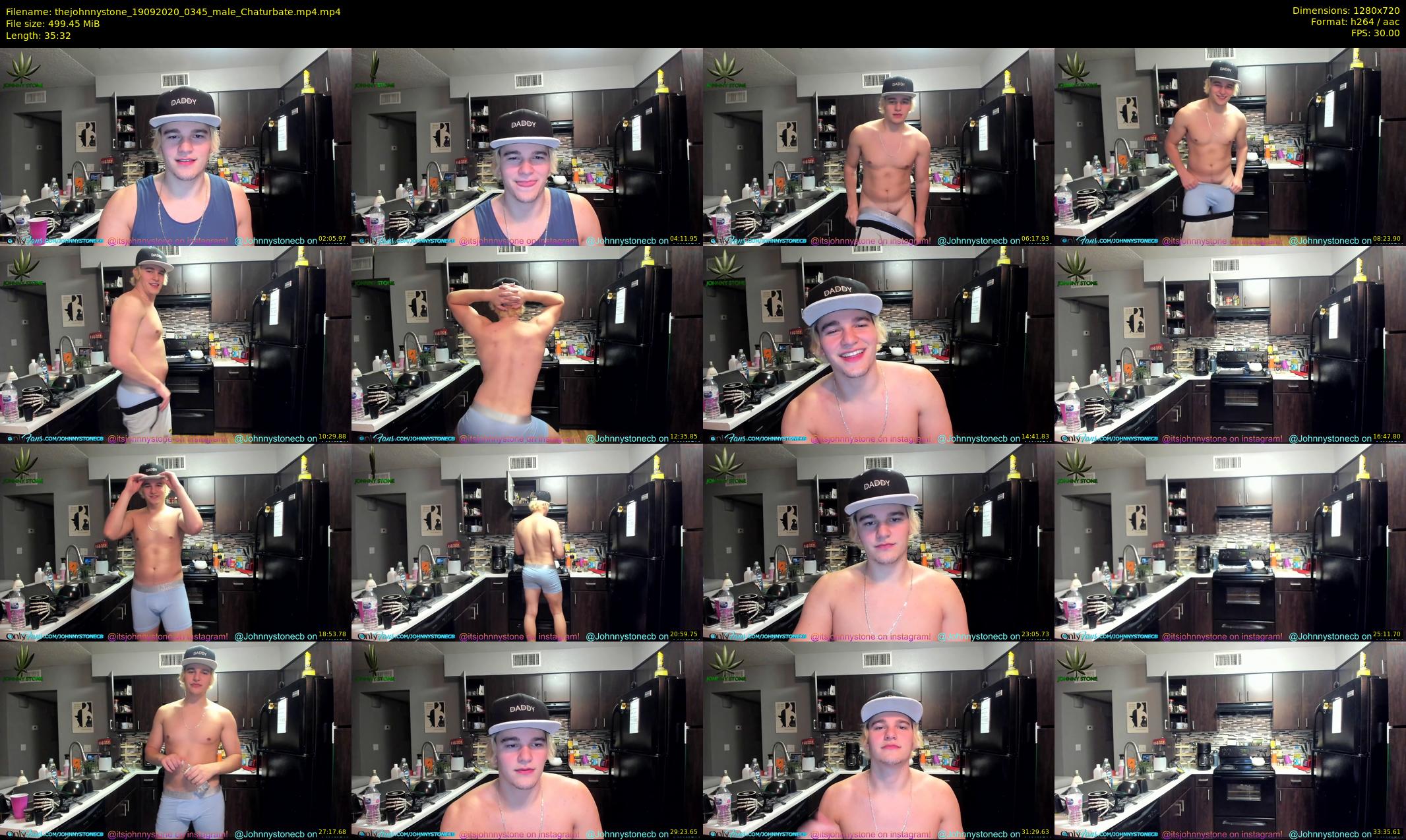 thejohnnystone — 36 minute Chaturbate male cam show recording, 720p, Sep 19, 2020
