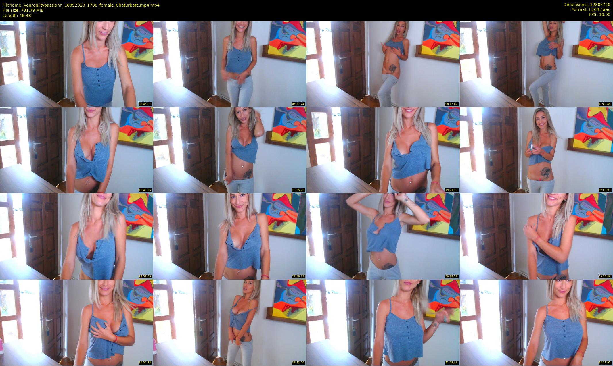 yourguiltypassionn — 47 minute Chaturbate female cam show recording, 720p, Sep 18, 2020