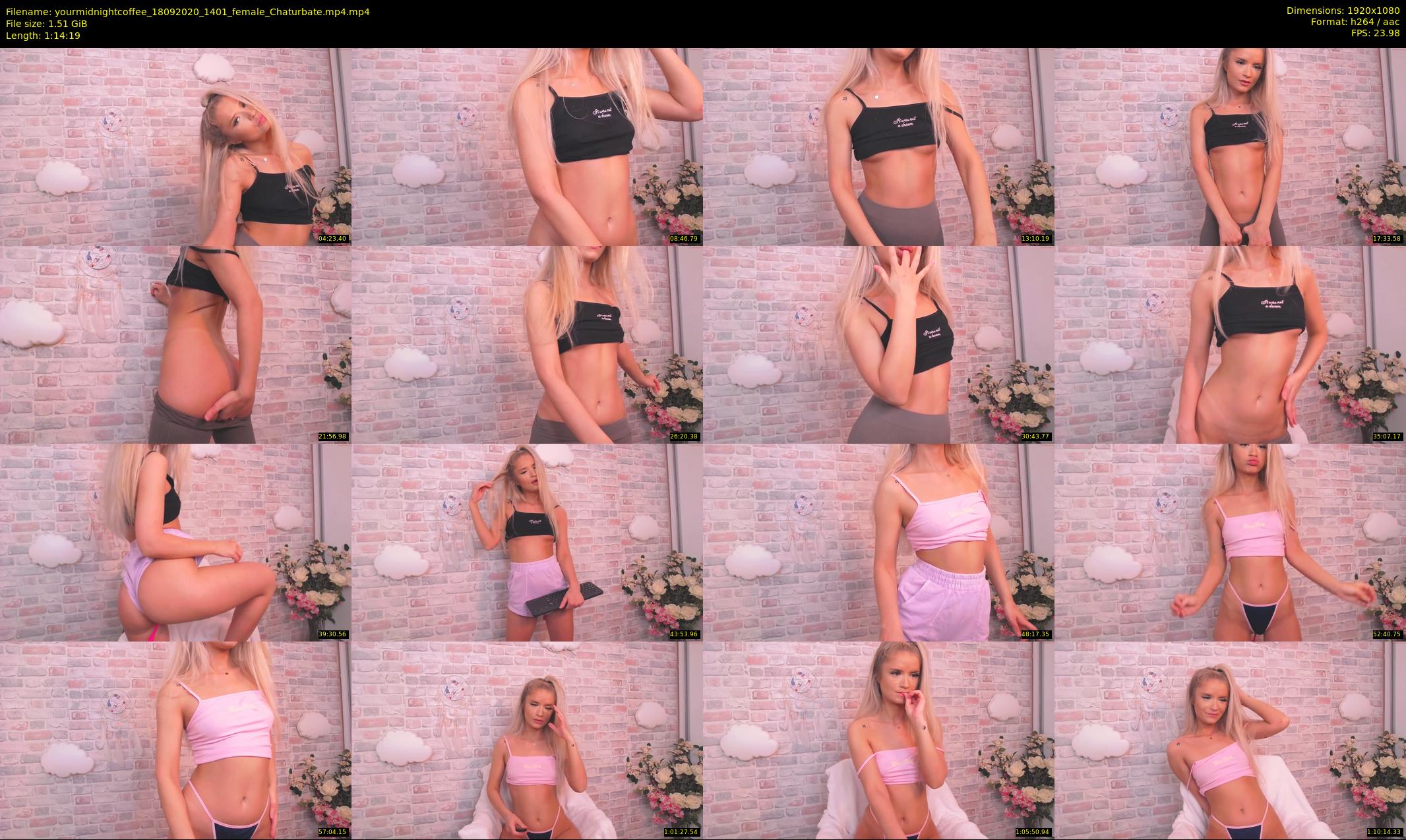 yourmidnightcoffee — 75 minute Chaturbate female cam show recording, 1080p, Sep 18, 2020
