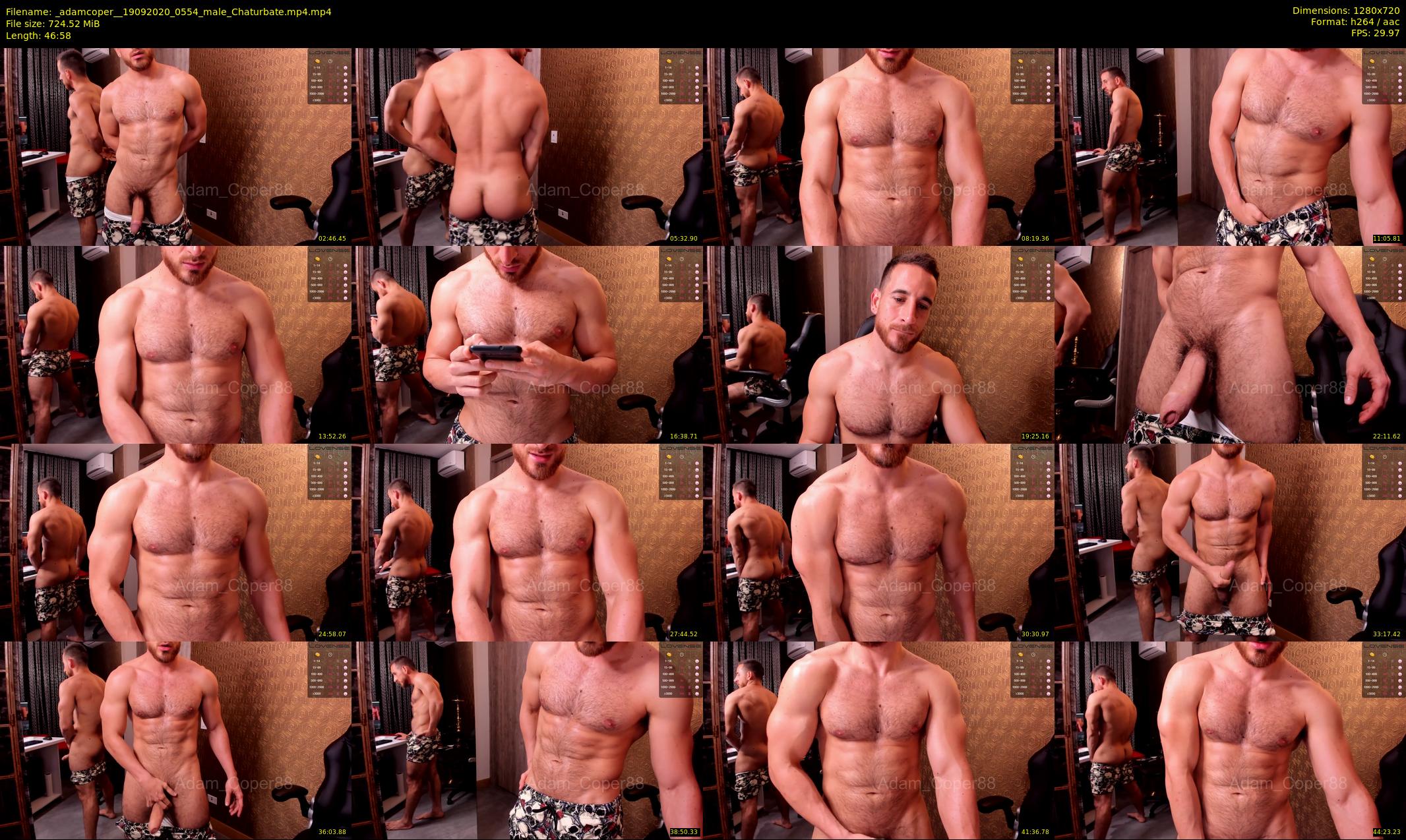 _adamcoper_ — 47 minute Chaturbate male cam show recording, 720p, Sep 19, 2020