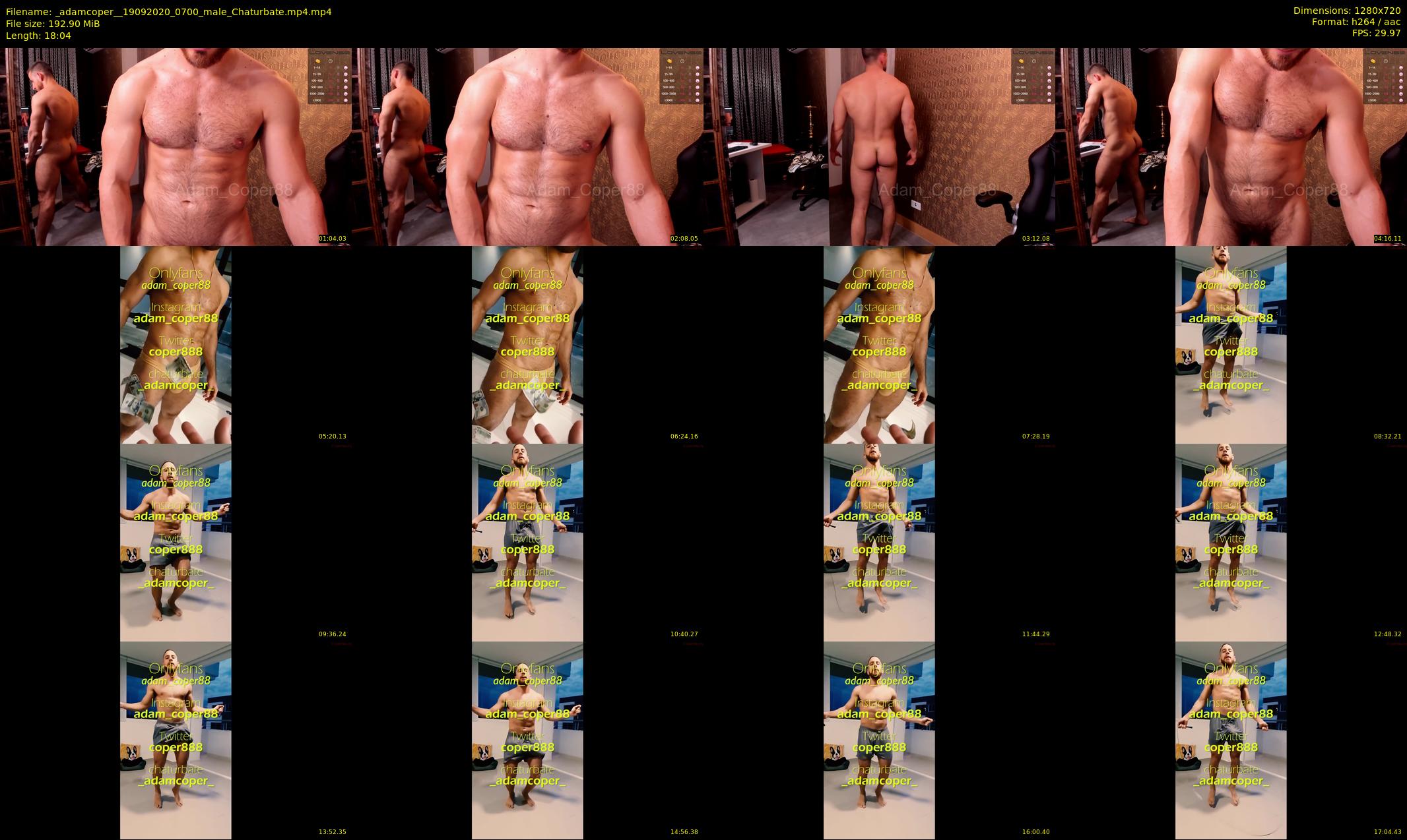 _adamcoper_ — 19 minute Chaturbate male cam show recording, 720p, Sep 19, 2020