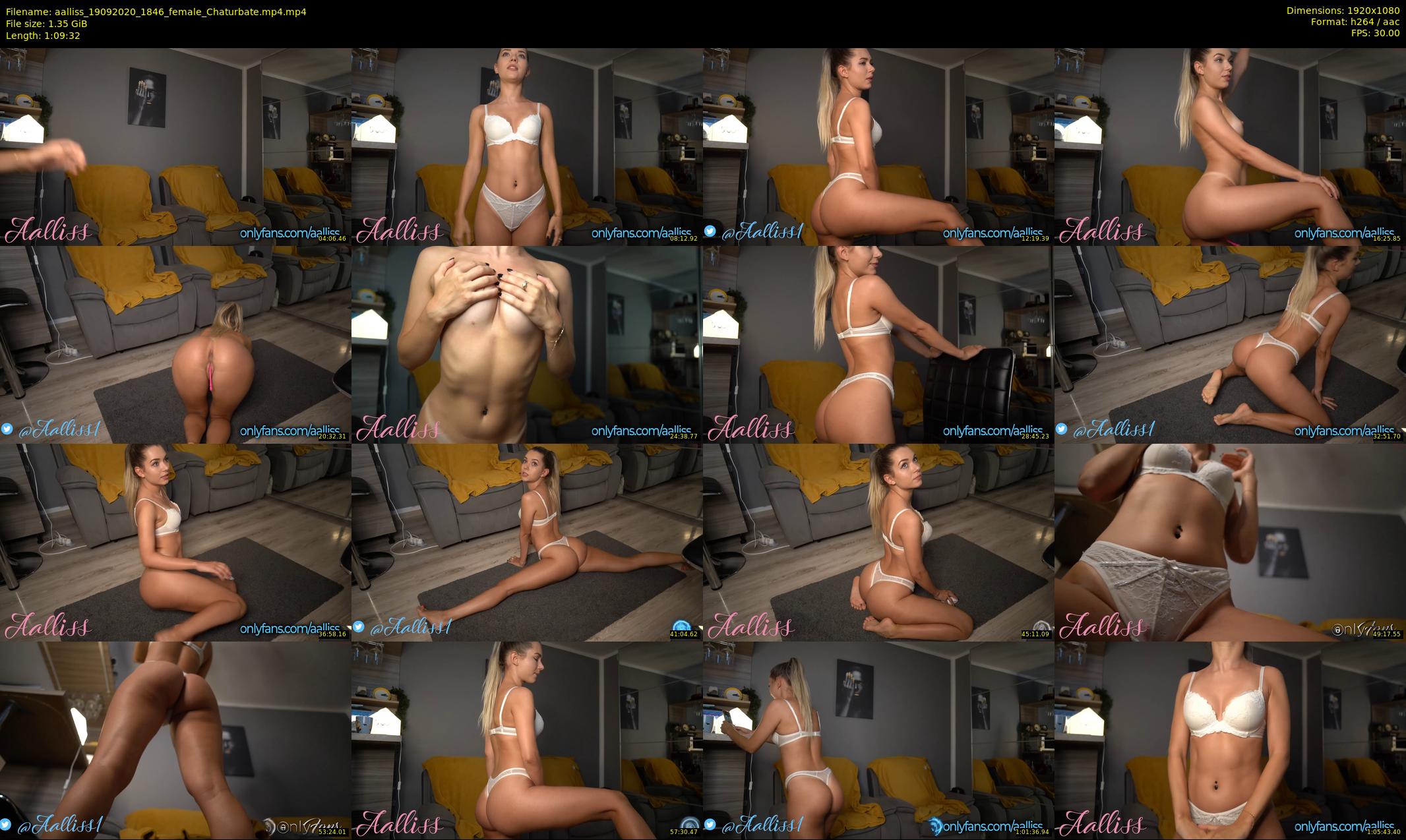aalliss — 70 minute Chaturbate female cam show recording, 1080p, Sep 19, 2020
