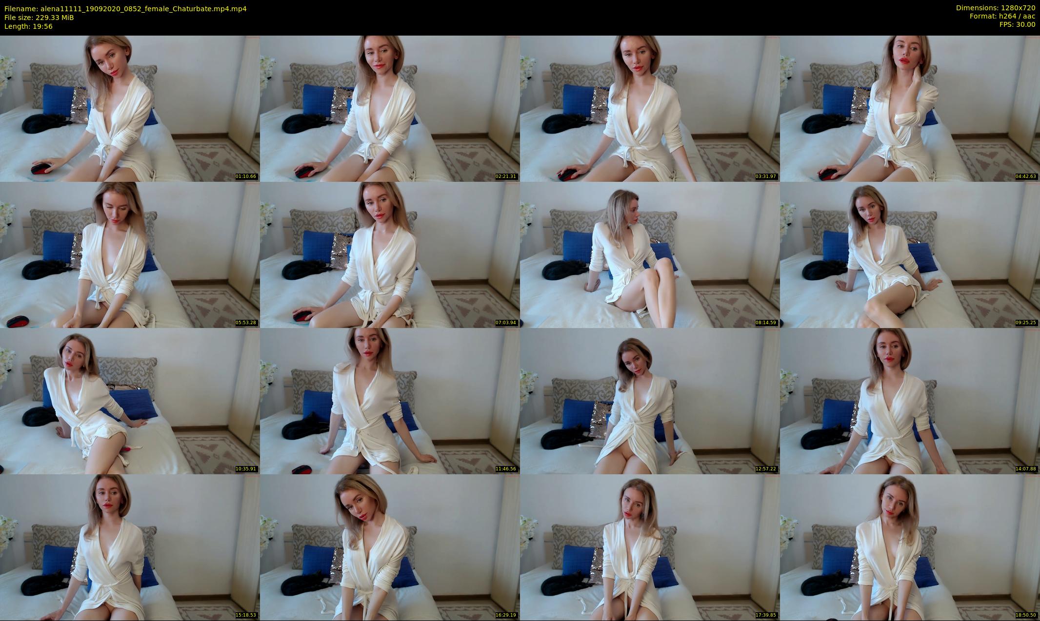 alena11111 — 20 minute Chaturbate female cam show recording, 720p, Sep 19, 2020