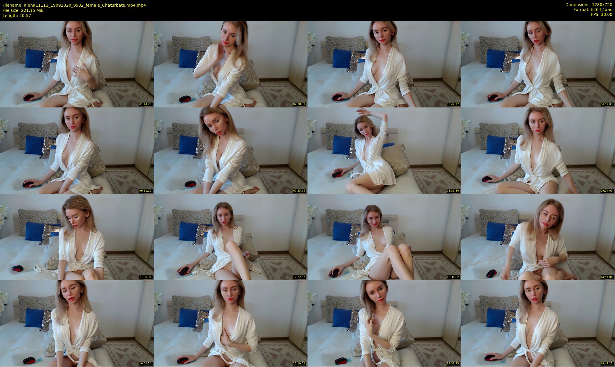 alena11111 — 21 minute Chaturbate female cam show recording, 720p, Sep 19, 2020