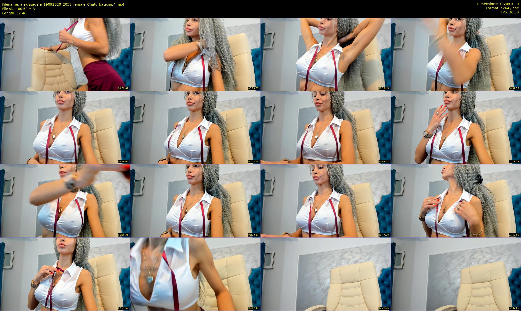 alexissadele — 3 minute Chaturbate female cam show recording, 1080p, Sep 19, 2020
